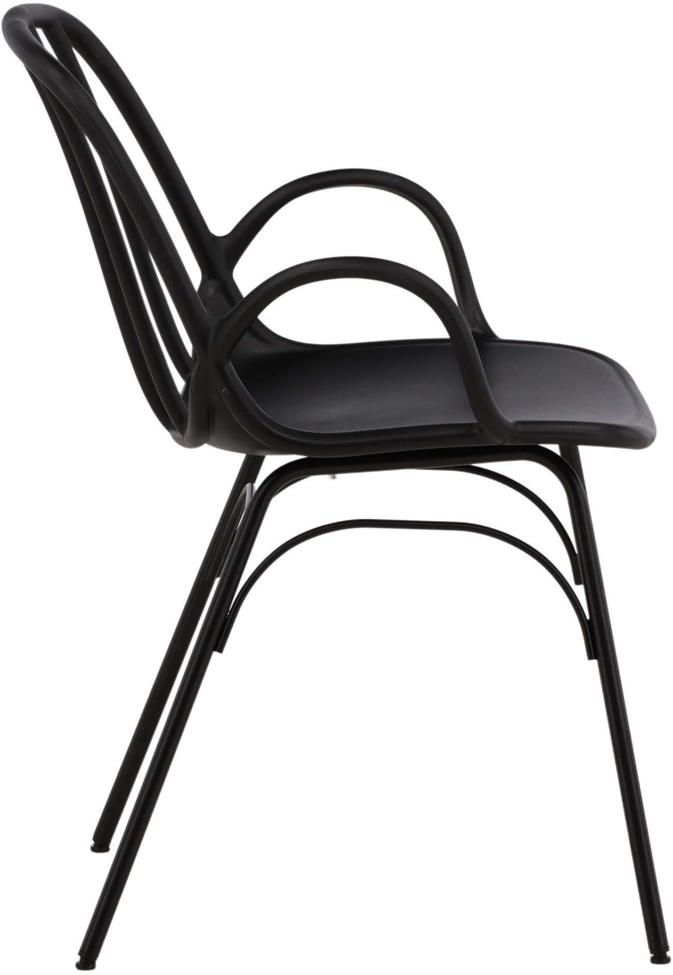 Dyrön Stuhl von Venture Home: Eleganter Kunststoff, stabiles Stahlgestell und skandinavisches Design für stilvolle Essbereiche.