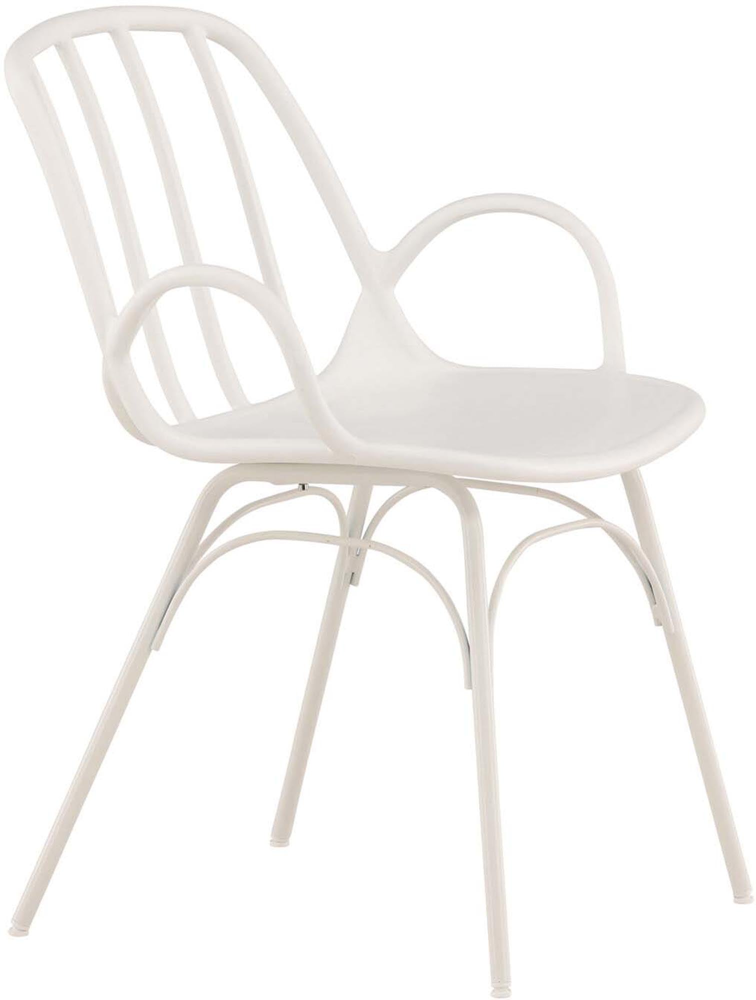 Dyrön Stuhl von Venture Home: Moderner Designstuhl mit robustem Stahlgestell, pflegeleichtem Kunststoff und zeitloser Eleganz für jeden Essbereich.