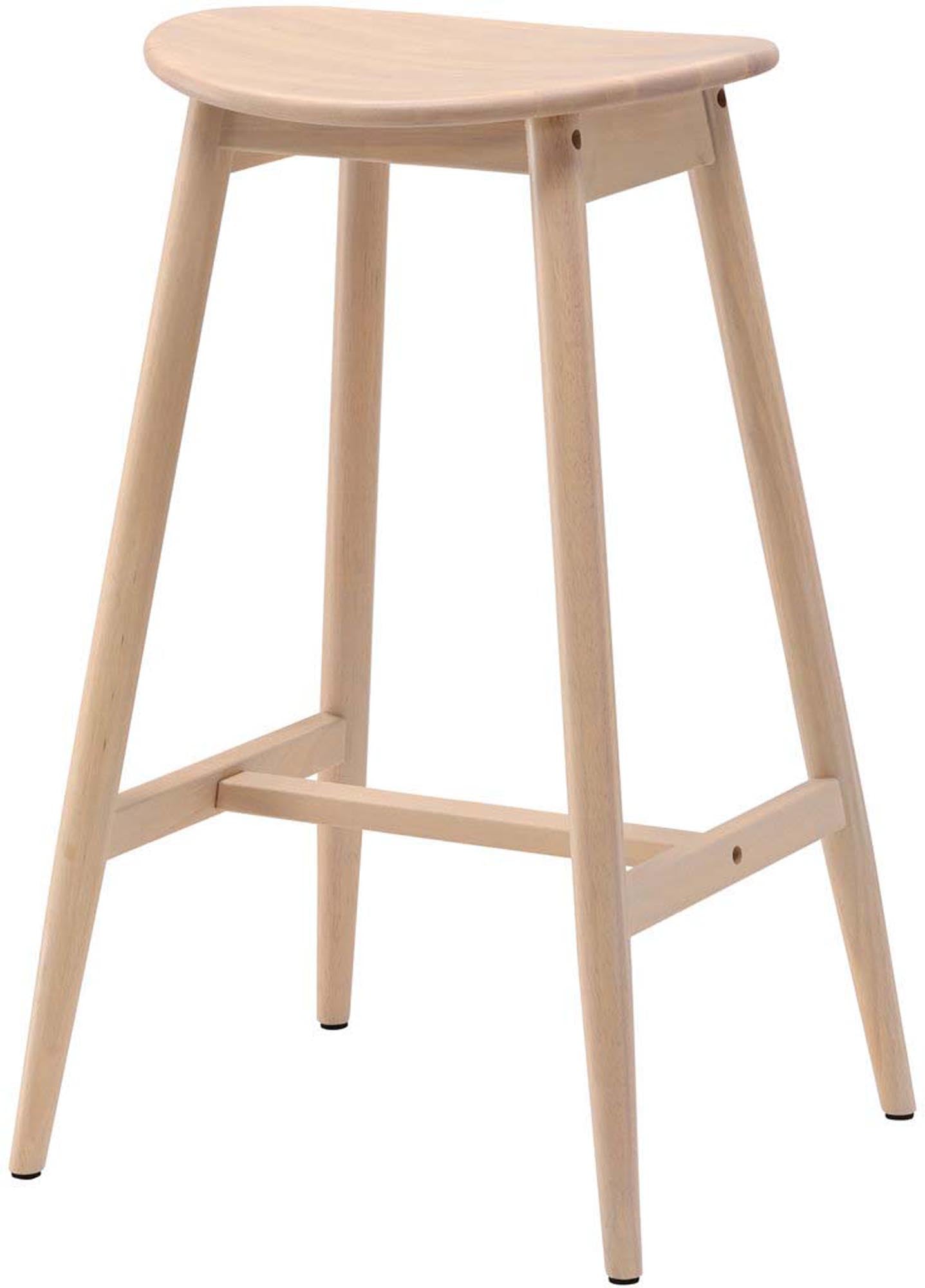 Entdecken Sie den Orust Barstuhl von Vind – stilvolles Design aus Gummiholz, ideal für gesellige Abende und modernen Komfort.