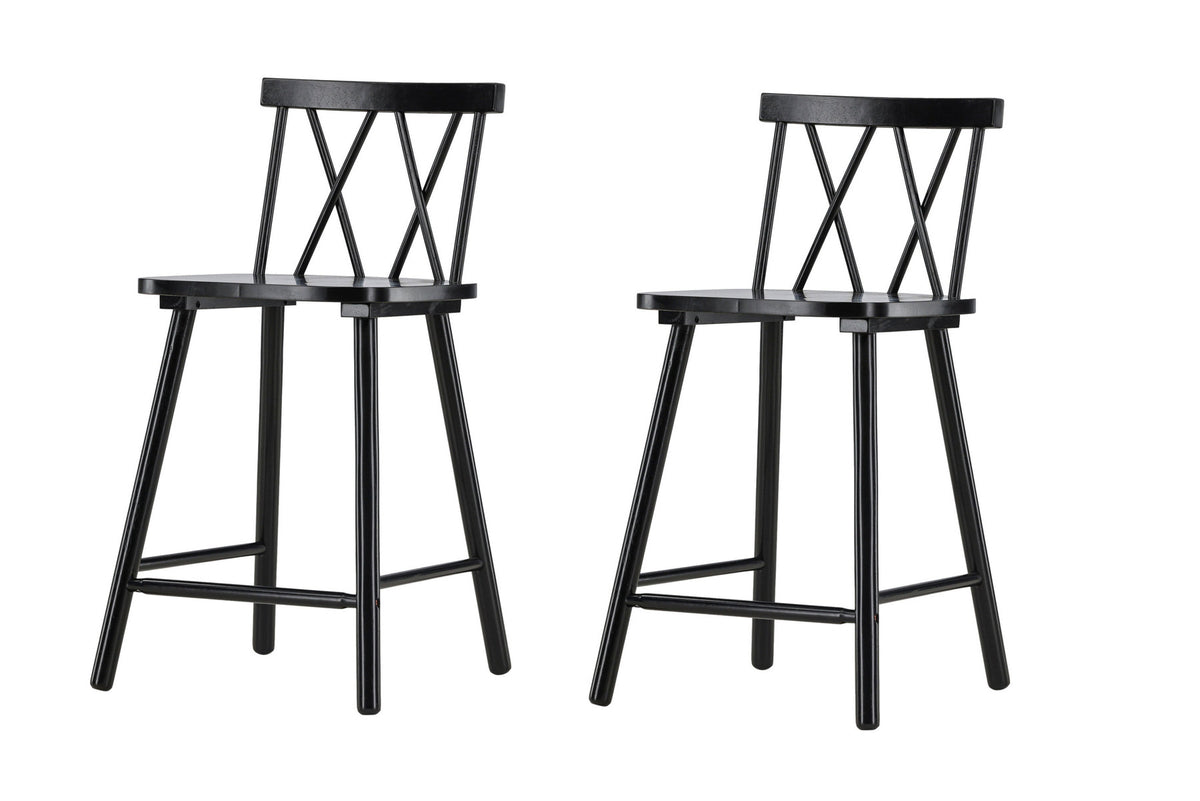 Mollöström Barstuhl in Schwarz präsentiert im Onlineshop von KAQTU Design AG. Barstuhl ist von Vind