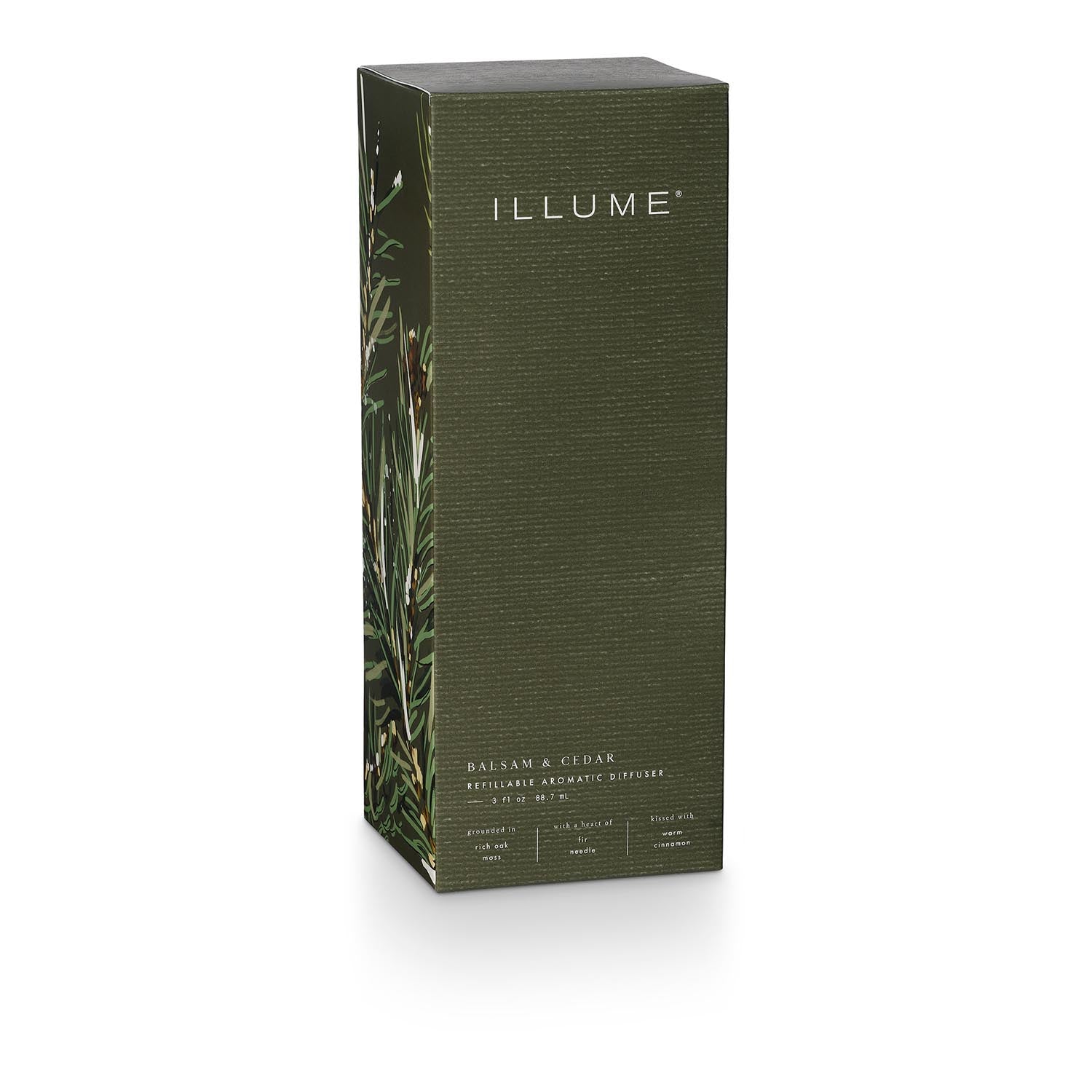 Balsam & Cedar Duftdiffusor, Grün, in Grün präsentiert im Onlineshop von KAQTU Design AG. Duftöl ist von Illume