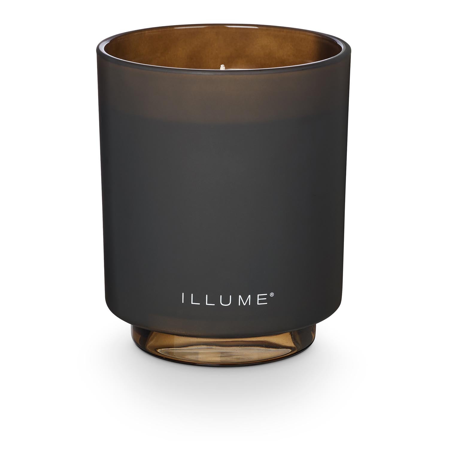 Woodfire Box Glass Candle, Braun, in Braun präsentiert im Onlineshop von KAQTU Design AG. Duftkerze ist von Illume