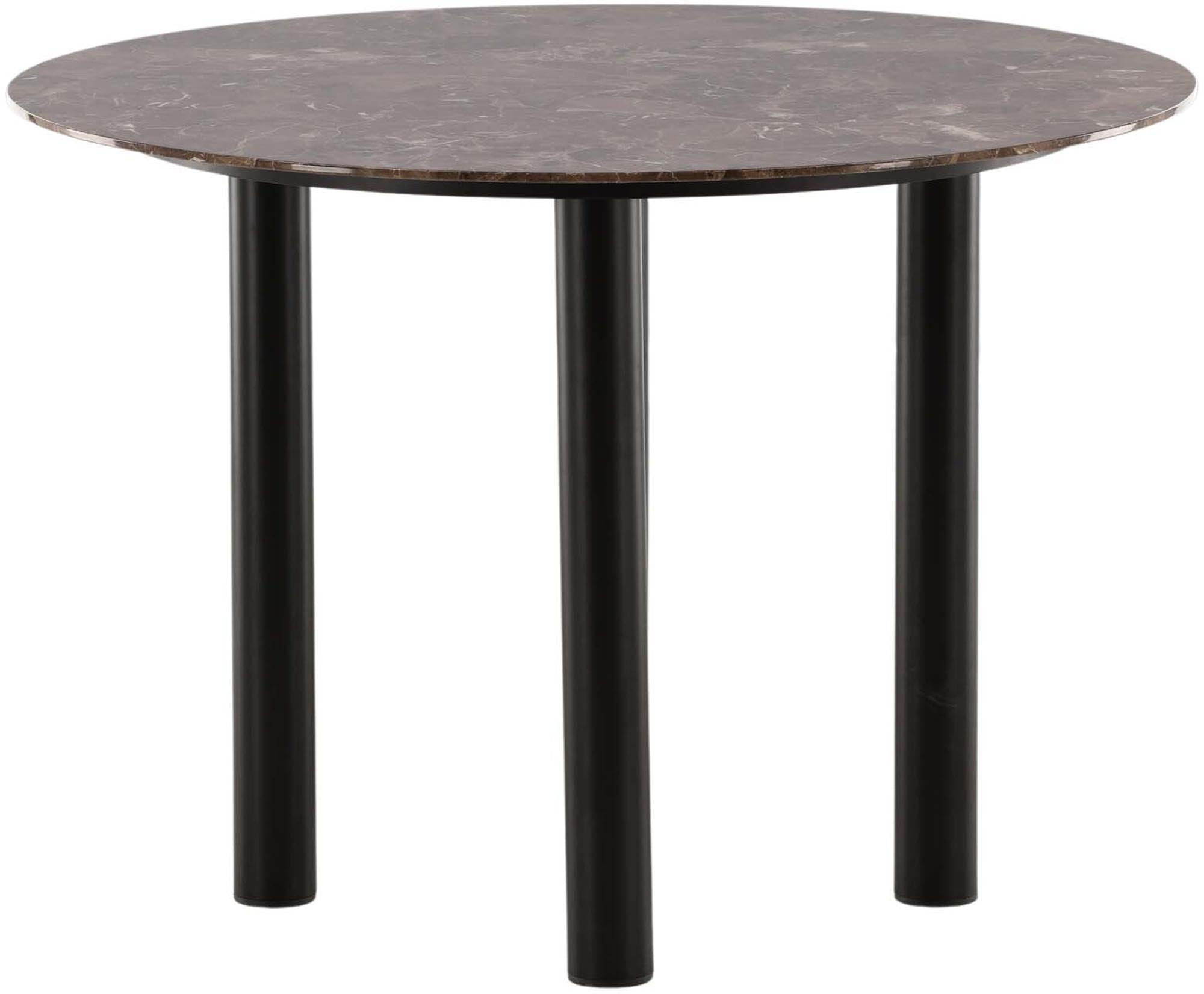 Havsten Tisch von Vind: Runde Marmorimitat-Tischplatte, stabile Metallbeine, ideal für gesellige Runden und stilvolle Einrichtung.