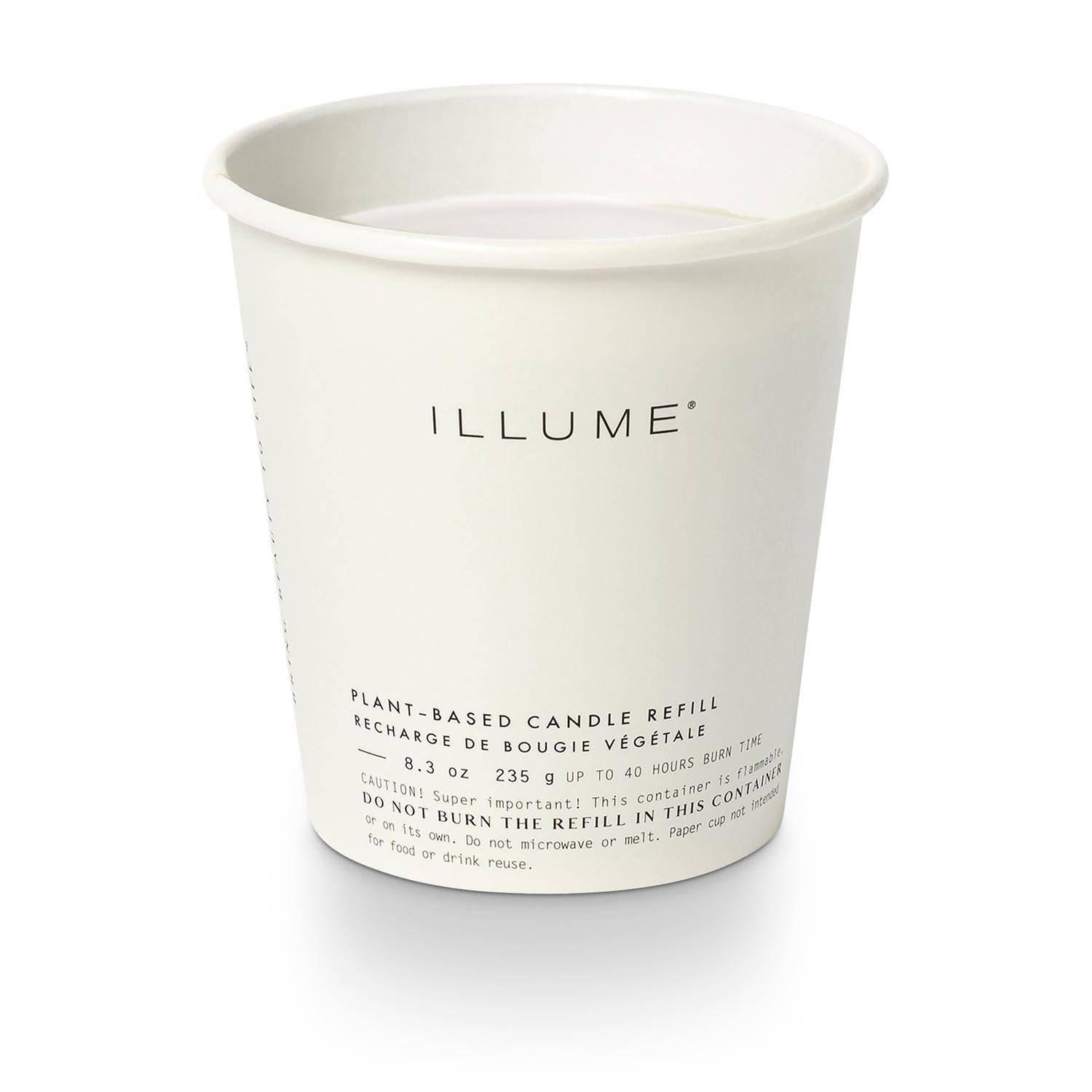 Hidden Lake Kerze Refill, Weiss, in Weiß präsentiert im Onlineshop von KAQTU Design AG. Duftkerze ist von Illume