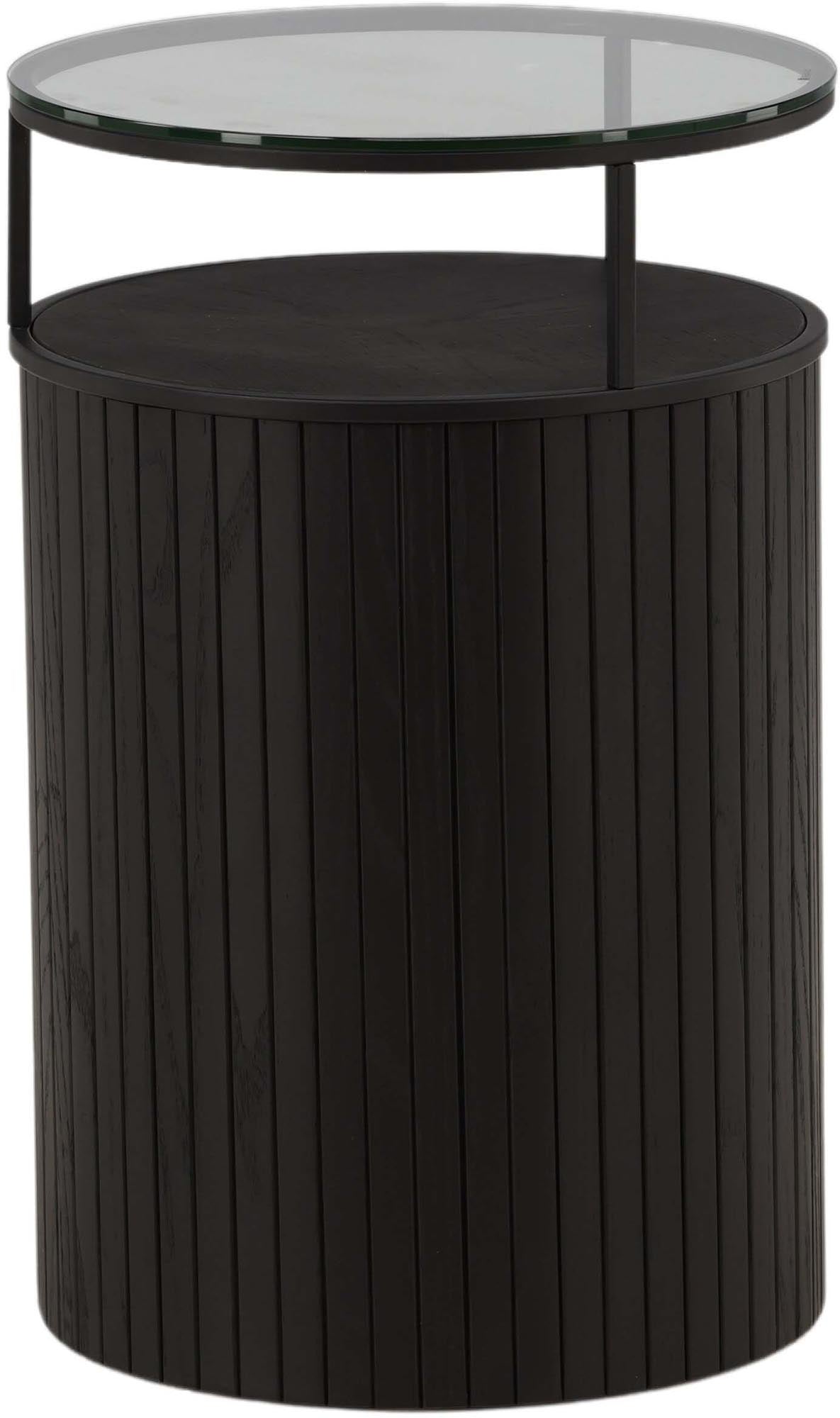 Der Bovall Beistelltisch von Furniture Fashion kombiniert zeitgemässes Design mit praktischer Funktionalität für moderne Wohnräume.