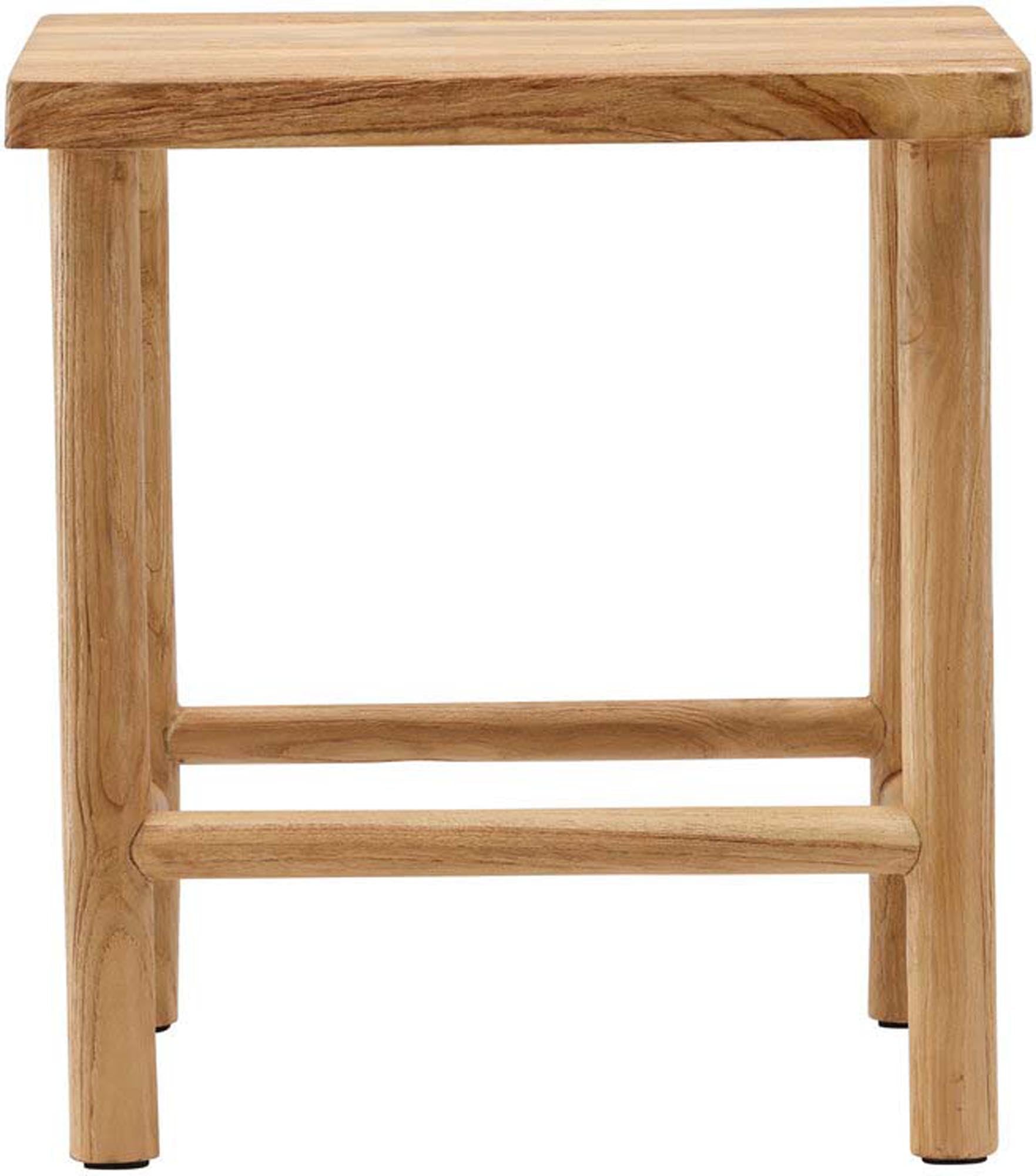 Vielseitiger Noster Ottoman aus Teakholz: Langlebig, stilvoll, für Innen- und Aussenbereich. Perfekt als Sitz, Tisch oder Deko.