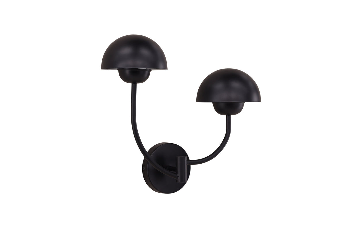 Lyckorna Wandleuchte in Schwarz präsentiert im Onlineshop von KAQTU Design AG. Wandleuchte ist von Vind