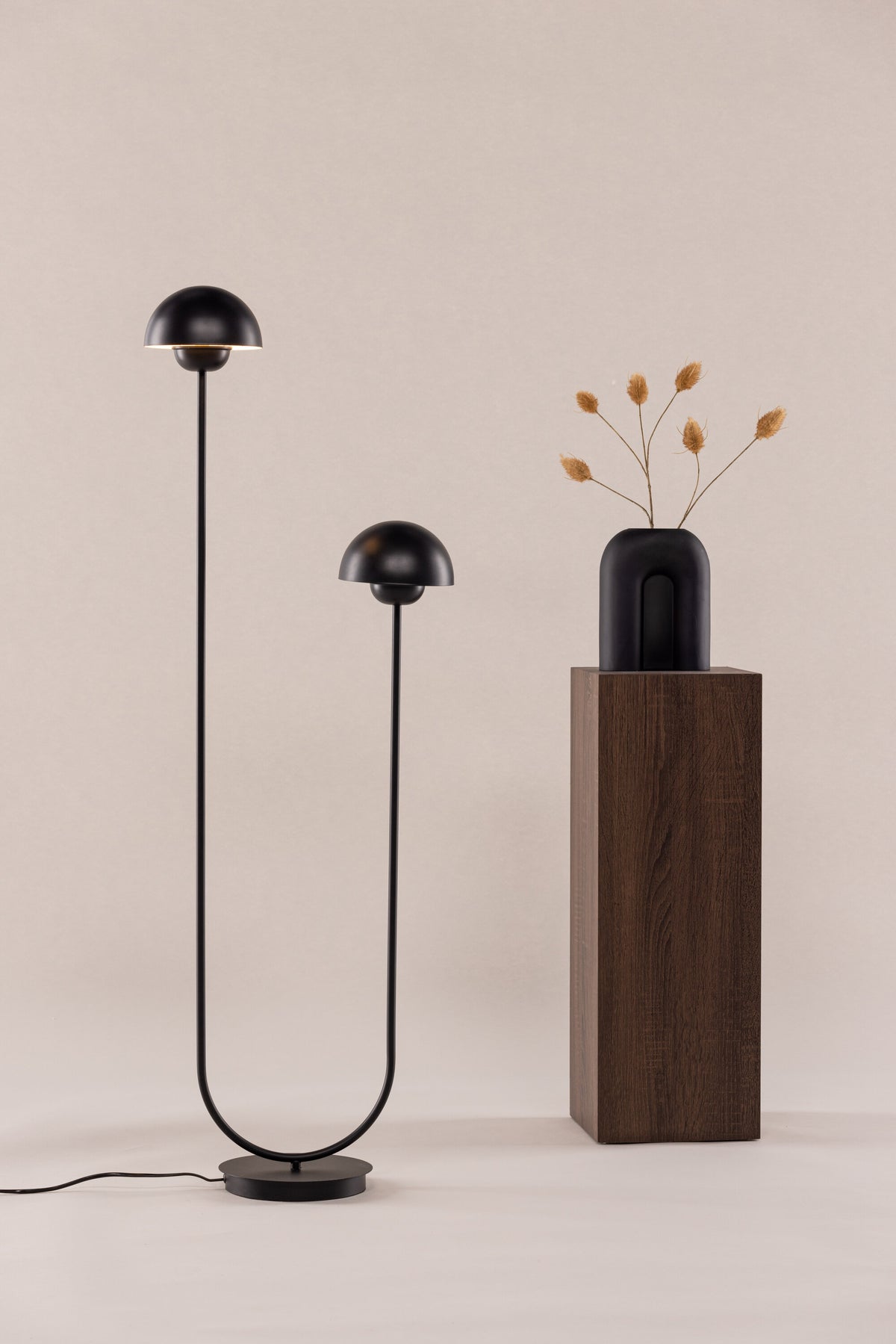 Lyckorna Stehleuchte in Schwarz präsentiert im Onlineshop von KAQTU Design AG. Stehleuchte ist von Vind