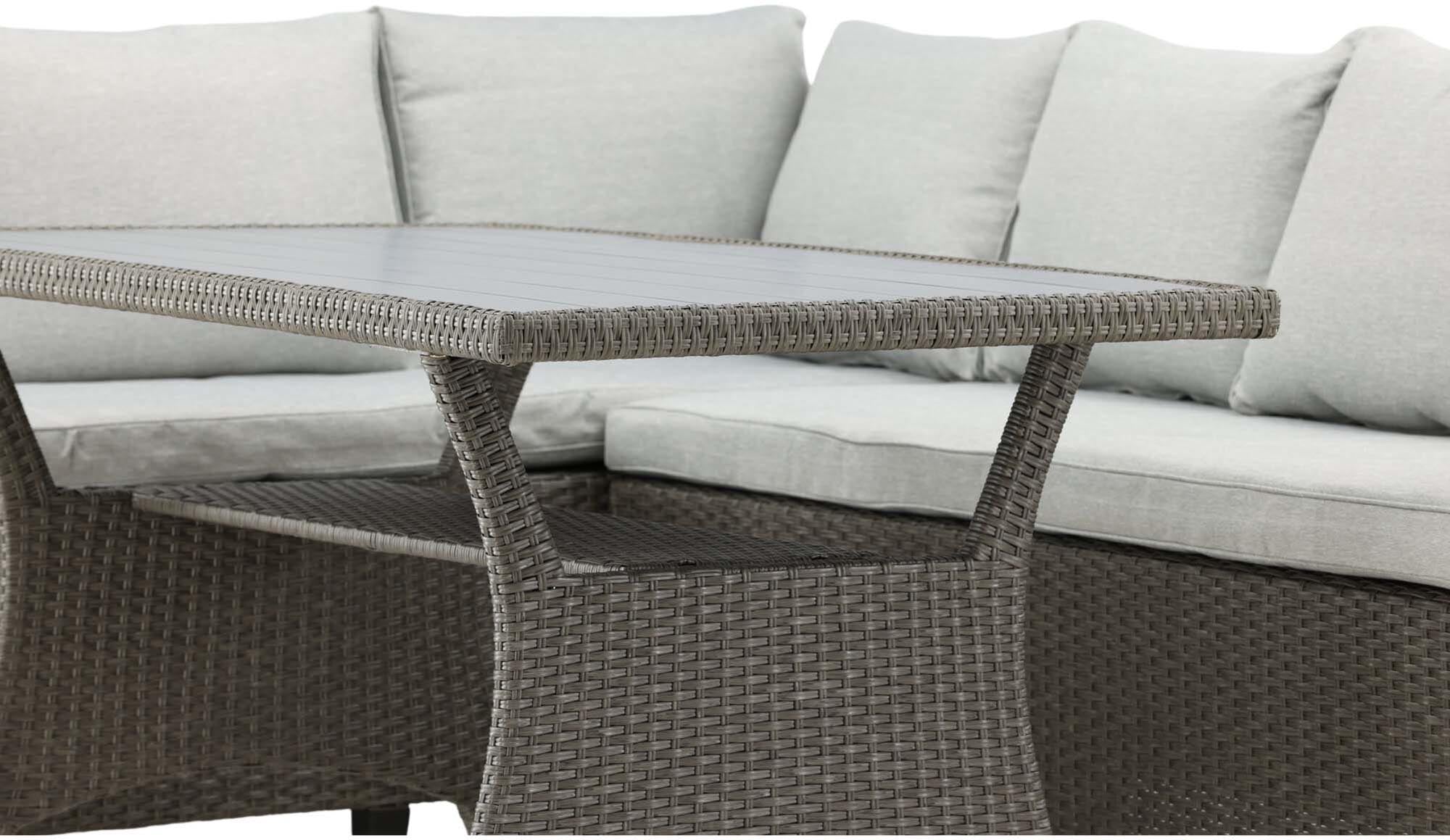 Stylisches Brentwood Ecksofa für den Garten, perfekt für entspannte Stunden im Freien. Robustes Material und komfortable Kissen inklusive.
