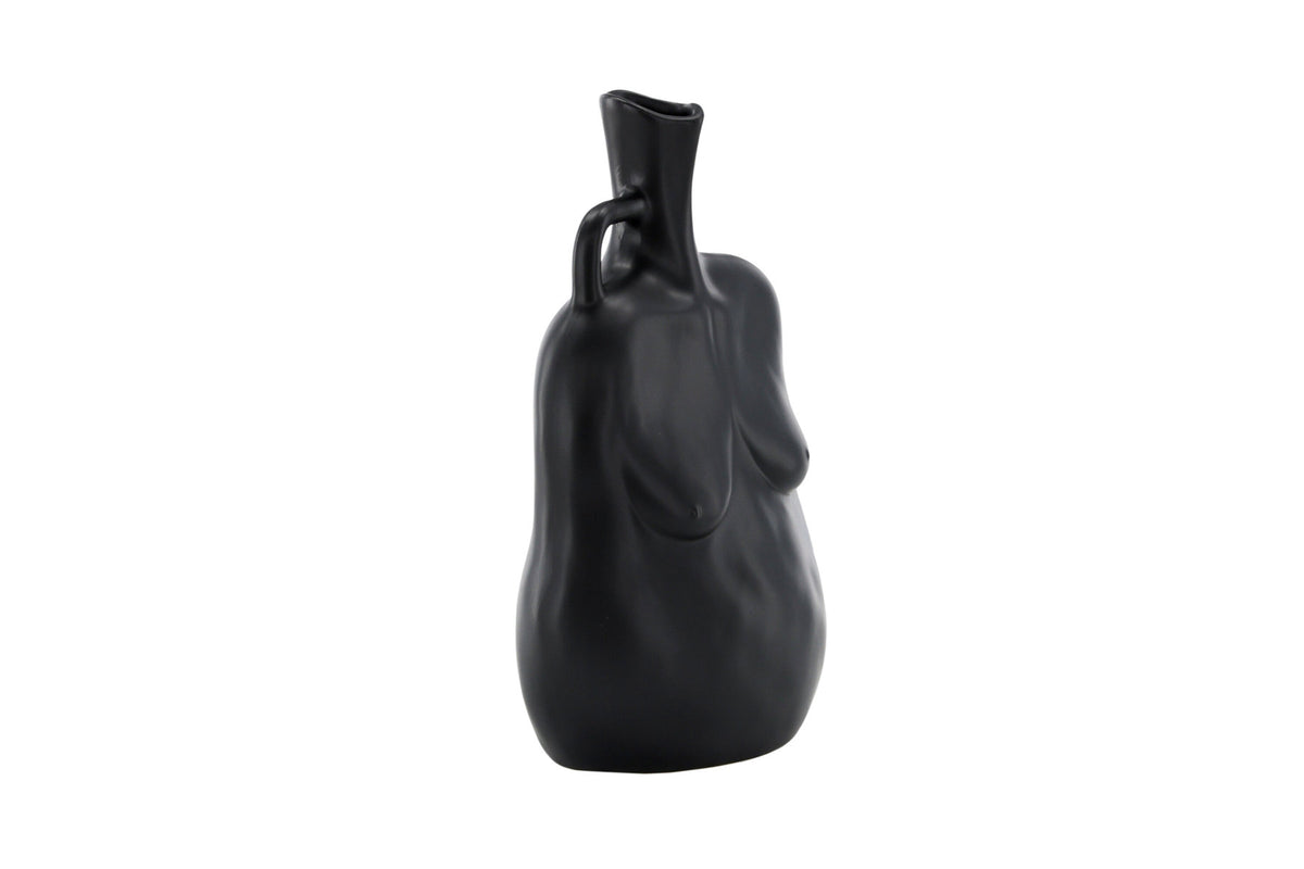 Conta Vase in Schwarz präsentiert im Onlineshop von KAQTU Design AG. Vase ist von Venture Home