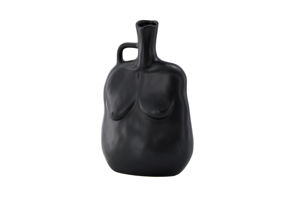 Conta Vase in Schwarz präsentiert im Onlineshop von KAQTU Design AG. Vase ist von Venture Home