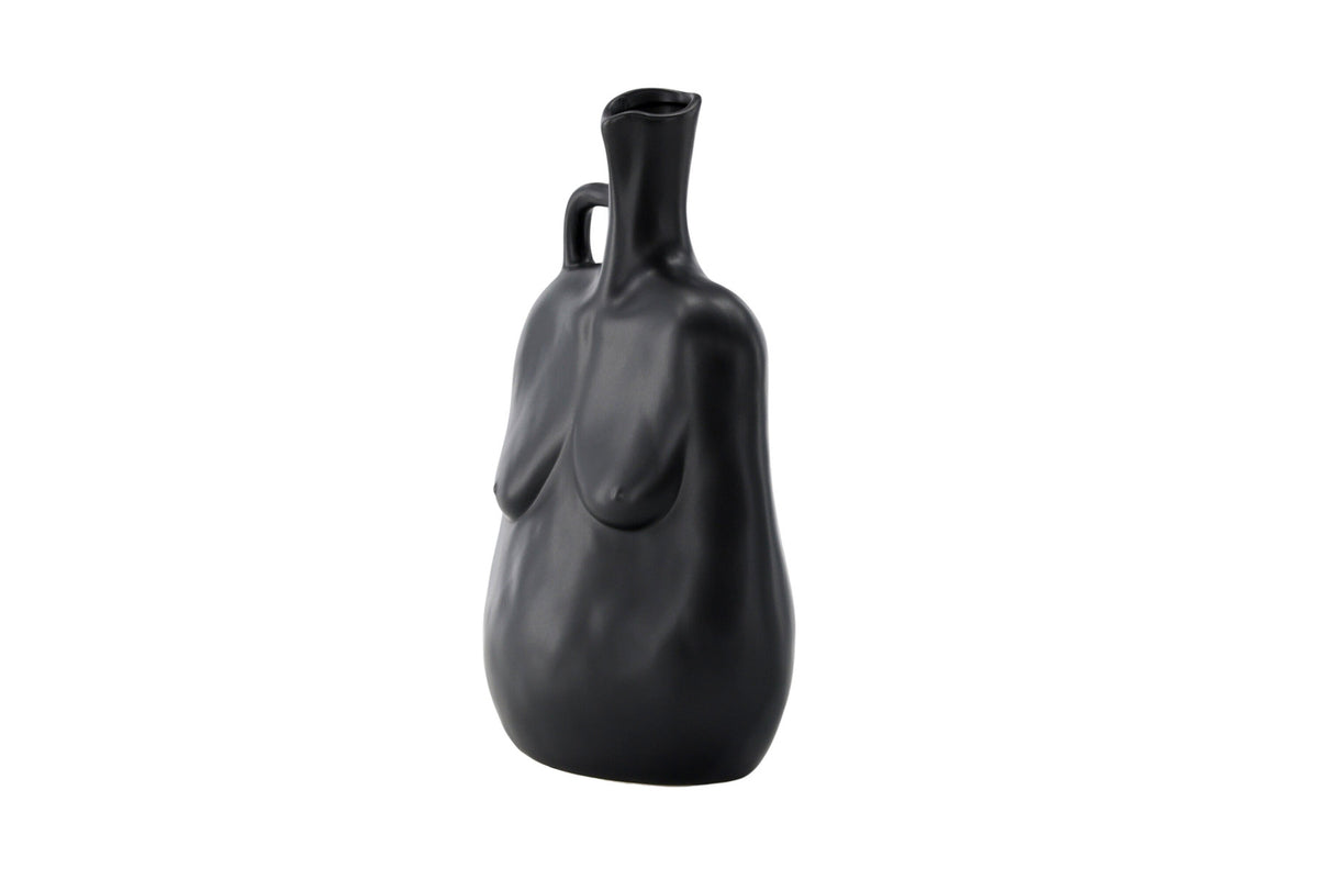 Conta Vase in Schwarz präsentiert im Onlineshop von KAQTU Design AG. Vase ist von Venture Home
