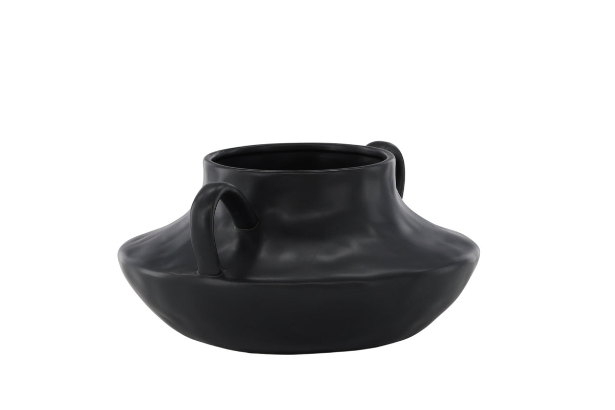 Holda Vase in Schwarz präsentiert im Onlineshop von KAQTU Design AG. Vase ist von Venture Home