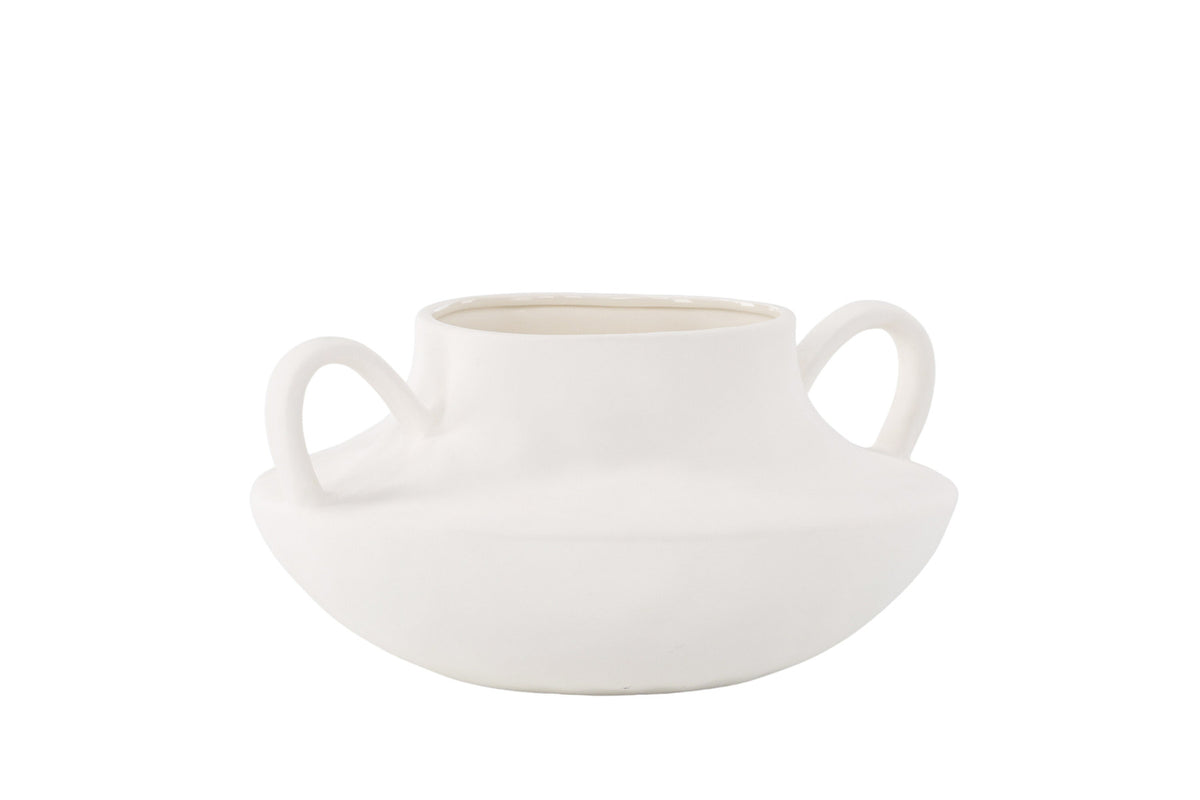 Holda Vase in Cremefarben präsentiert im Onlineshop von KAQTU Design AG. Vase ist von Venture Home