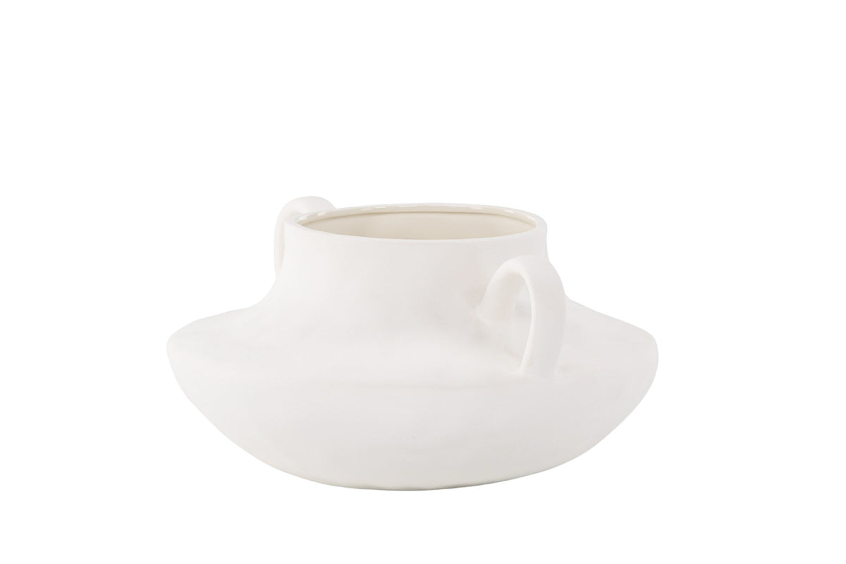 Holda Vase in Cremefarben präsentiert im Onlineshop von KAQTU Design AG. Vase ist von Venture Home