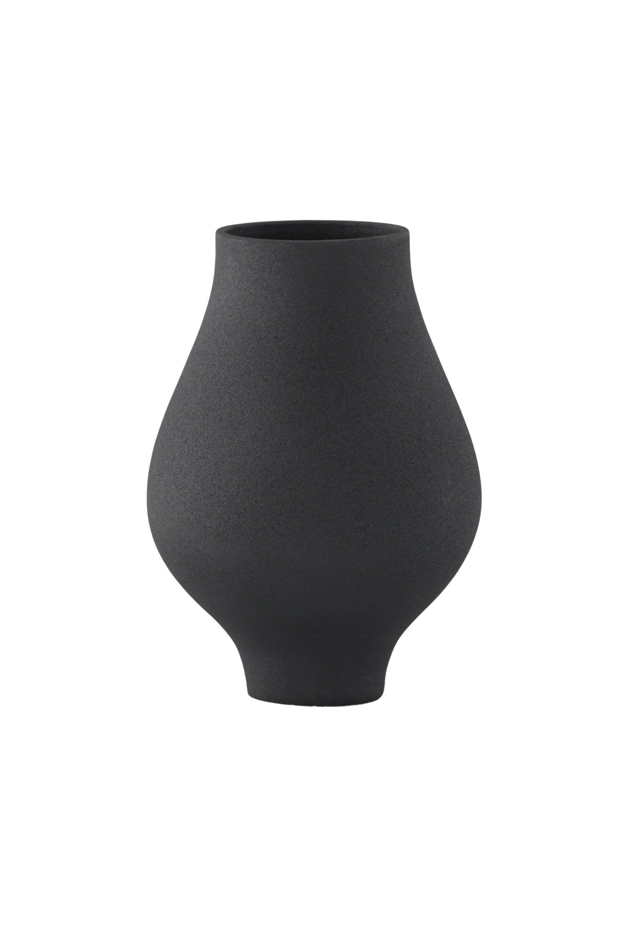 Rellis Vase in Schwarz präsentiert im Onlineshop von KAQTU Design AG. Vase ist von Venture Home