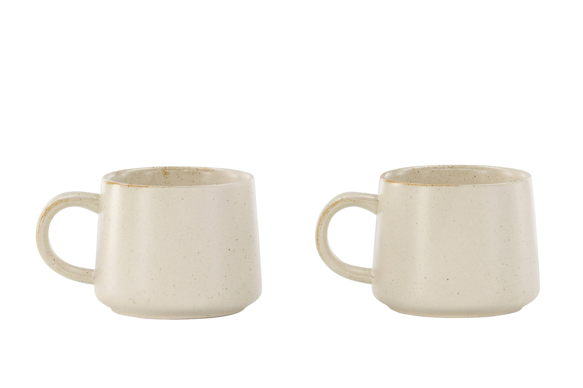 Active Tea cup in Beige/Schwarz präsentiert im Onlineshop von KAQTU Design AG. Tasse ist von Venture Home