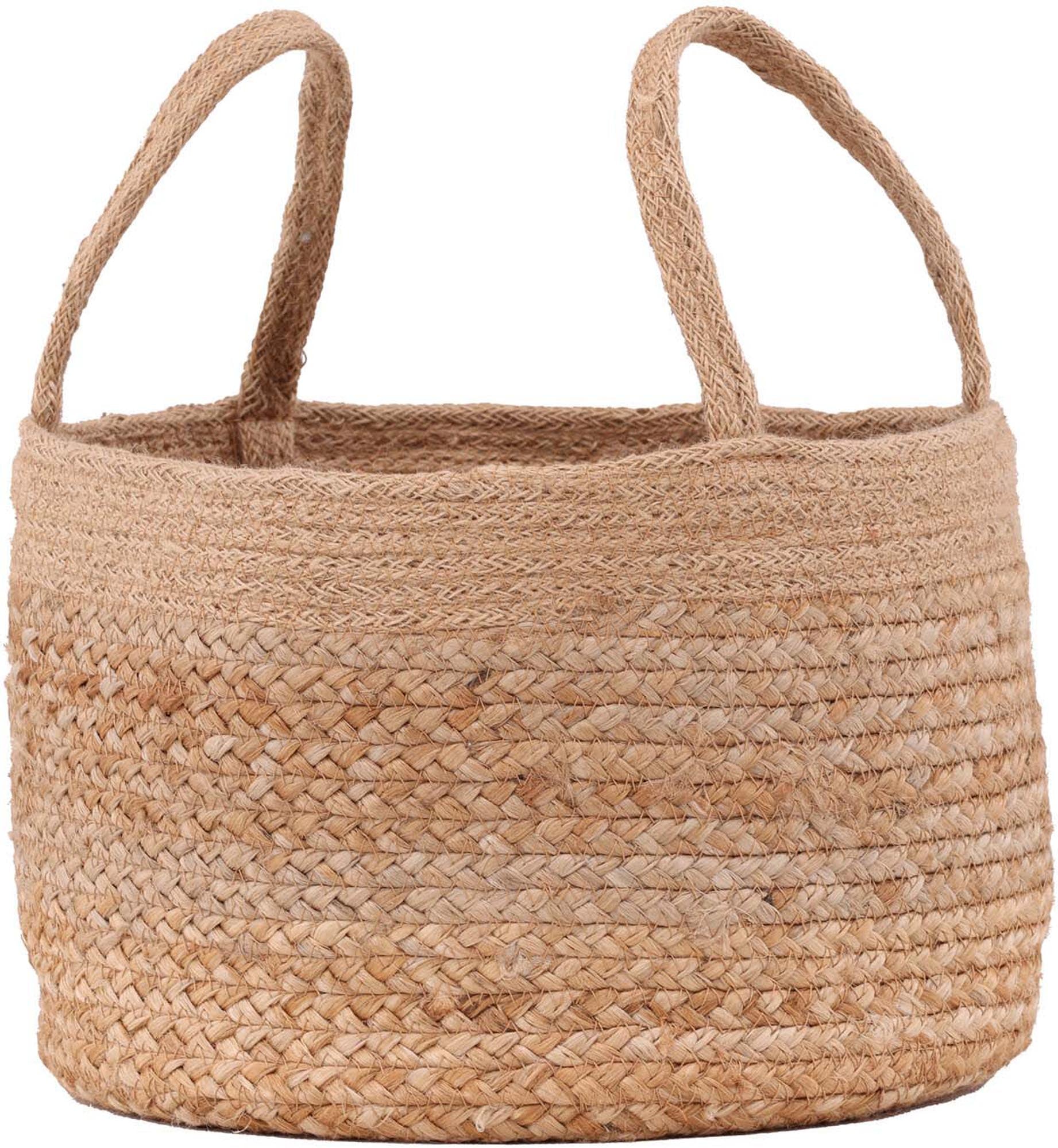 Stilvoller Mumbai Jute-Korb von Venture Home: Praktisch, umweltfreundlich, vielseitig für Wohnzimmer, Bad oder Kinderzimmer.
