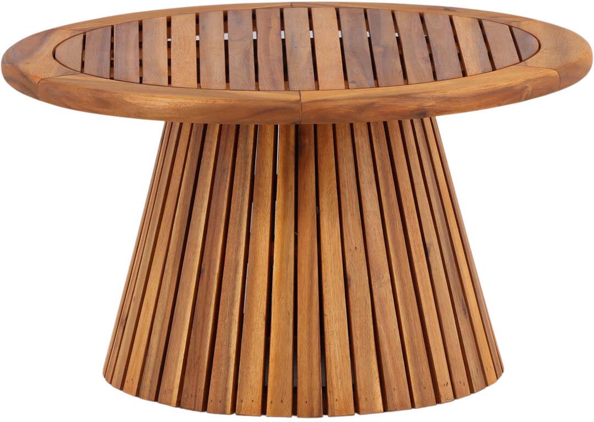 Stilvoller Lumpur Beistelltisch aus Akazienholz, ideal für Terrasse und Garten. Wetterbeständig und elegant.