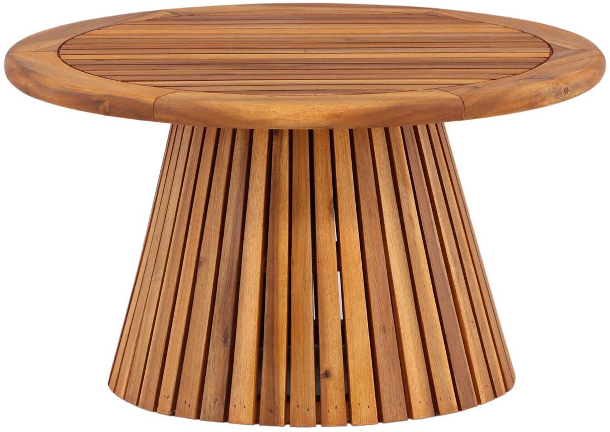 Stilvoller Lumpur Beistelltisch aus robustem Akazienholz, ideal für Ihre Outdoor-Oase. Wetterfest und elegant für jeden Garten.