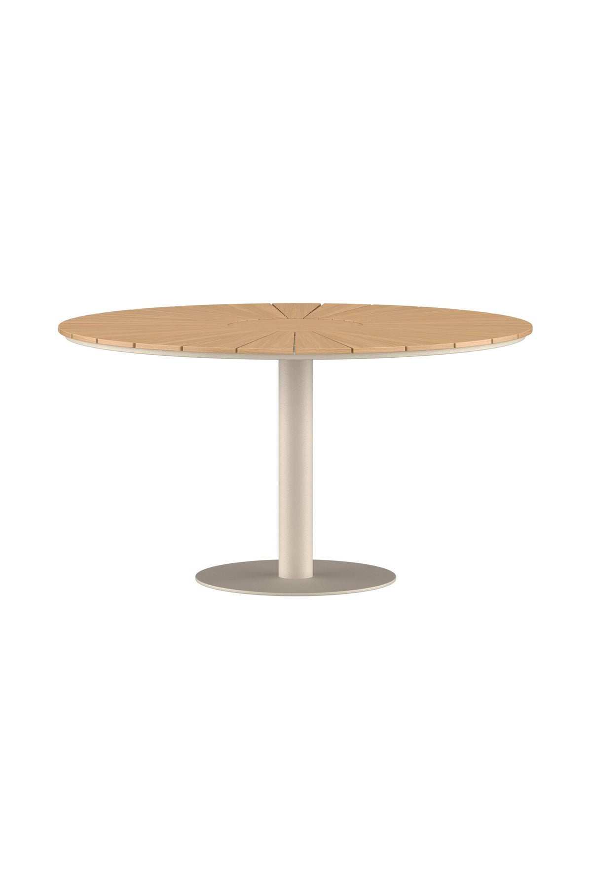 Croft Rund-Esstisch in Beige präsentiert im Onlineshop von KAQTU Design AG. Gartentisch ist von Venture Home