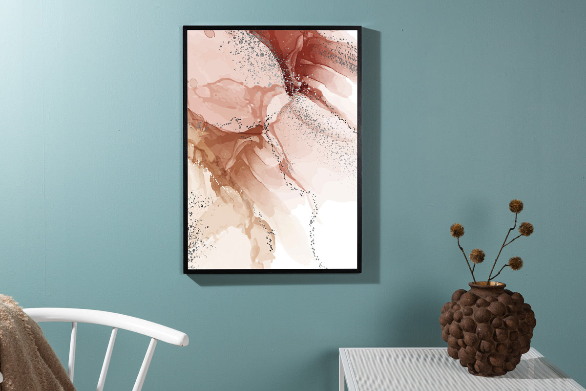Splash Poster in Hell-Pink präsentiert im Onlineshop von KAQTU Design AG. Bild ist von Venture Home