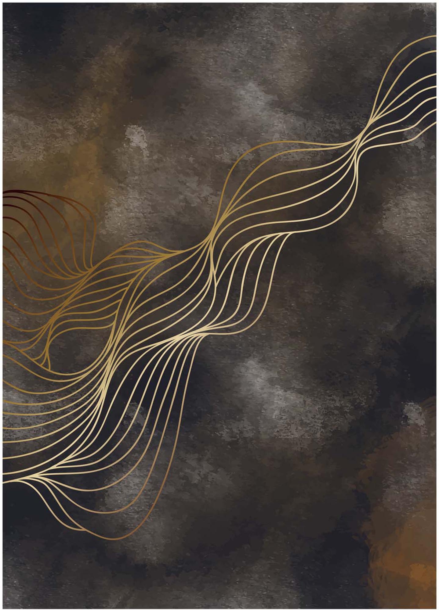 Abstraktes Wave Poster von Venture Home: Hochwertiger Druck, langlebig und umweltfreundlich. Perfekt für kreative Wandgestaltungen!