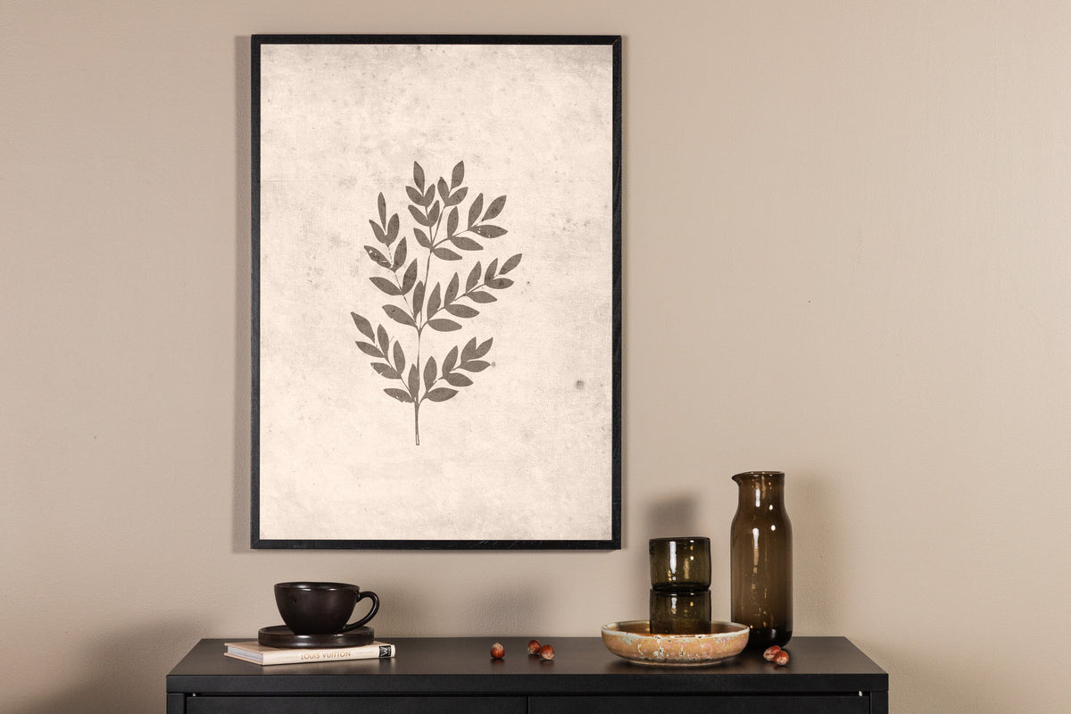 Spring Leaf Poster in Beige präsentiert im Onlineshop von KAQTU Design AG. Bild ist von Venture Home