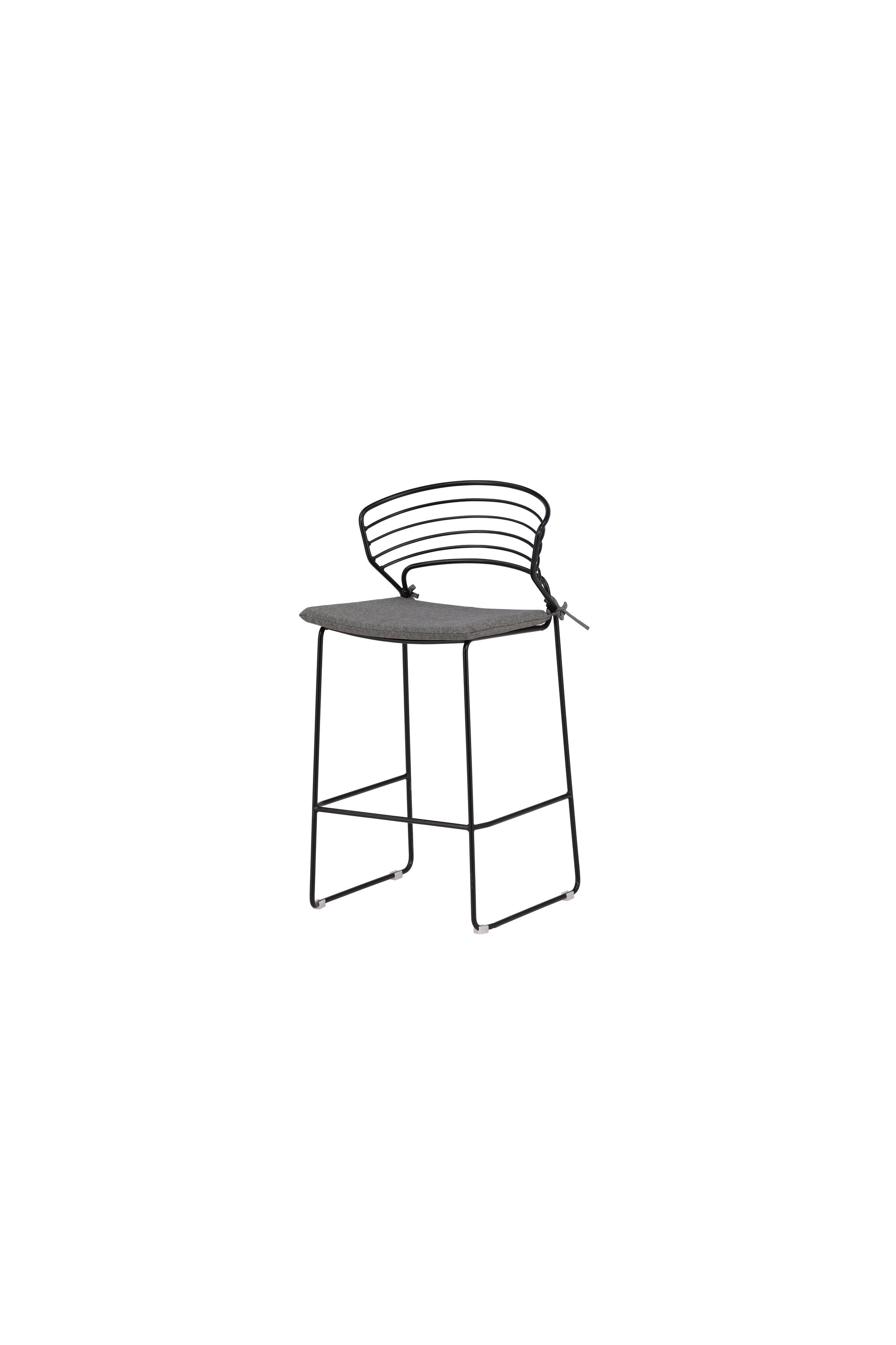 Milano Barstuhl Outdoor in Schwarz präsentiert im Onlineshop von KAQTU Design AG. Outdoor-Barstuhl ist von Venture Home