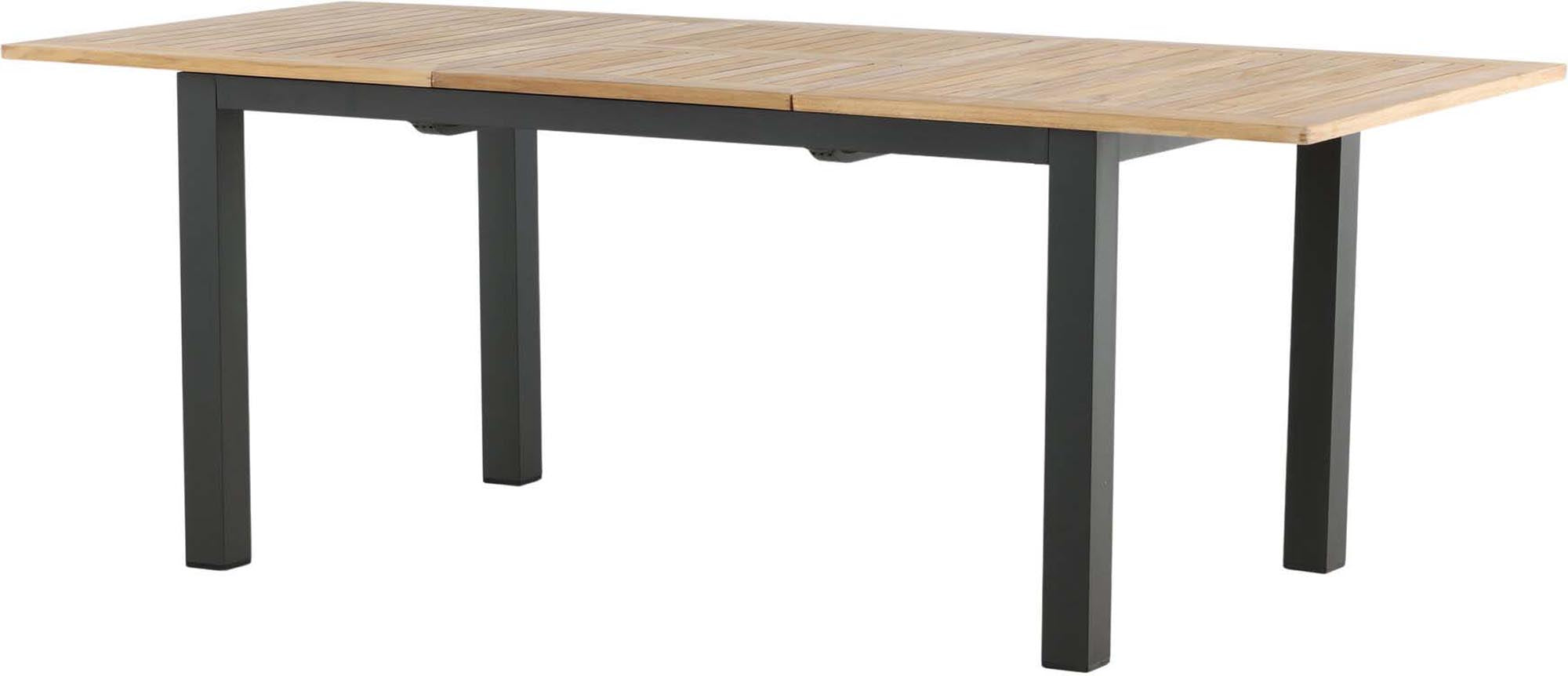 Moderner, ausziehbarer Panama Gartentisch von Venture Home, ideal für stilvolle Aussenbereiche und gesellige Anlässe.