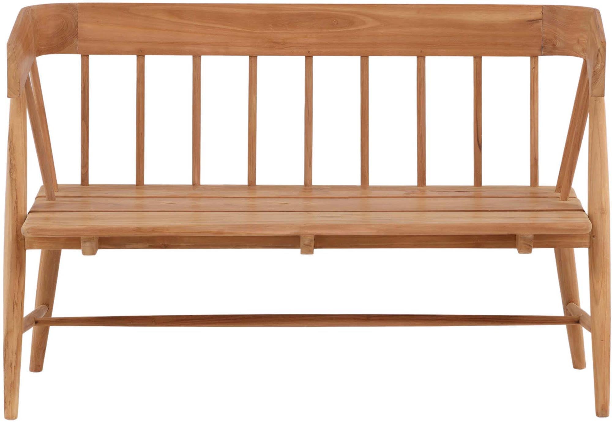 Elegante Split Sofabank aus Teakholz von Venture Home: Langlebig, wetterfest, komfortabel – ideal für Ihren Aussenbereich.