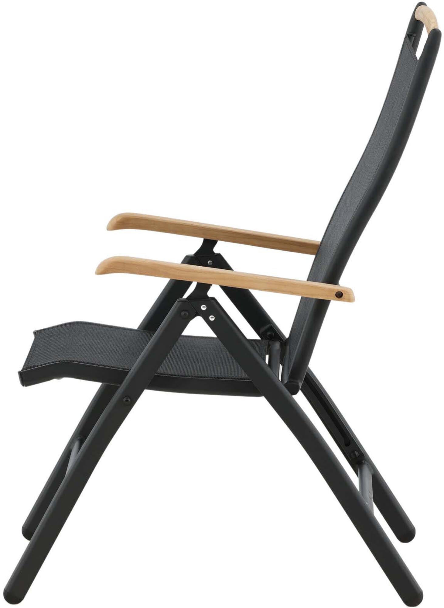 Eleganter Panama Gartenstuhl von Venture Home: wetterfestes Aluminium, modernes Design, hoher Komfort, ideal für Terrasse und Garten.