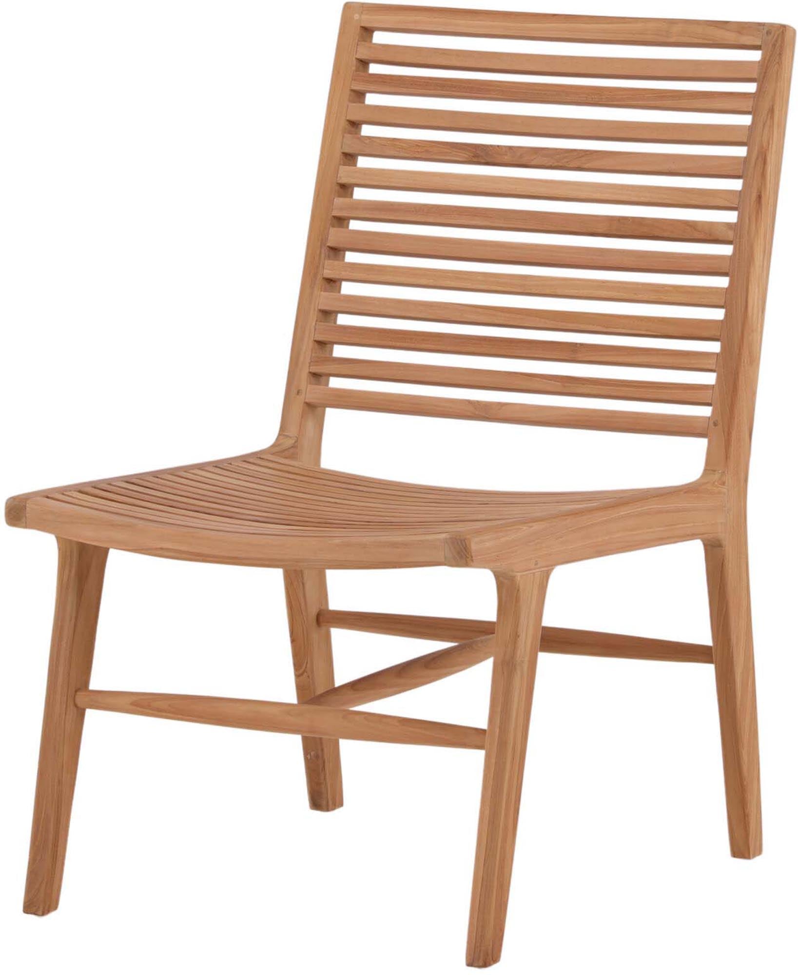 Entspannen Sie stilvoll im Ribbon Lounger von Venture Home – der ideale Outdoor-Sessel aus hochwertigem Teakholz für jeden Garten.