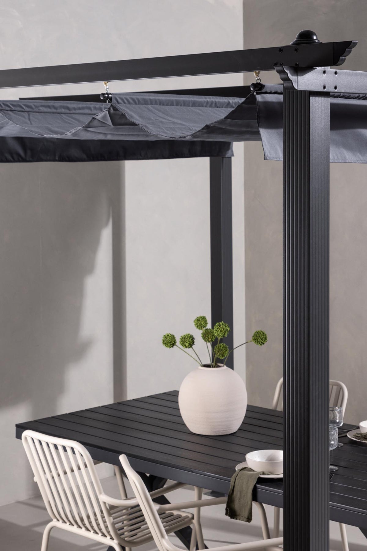Lazio Pavillon in Grau präsentiert im Onlineshop von KAQTU Design AG. Pavillon ist von Venture Home