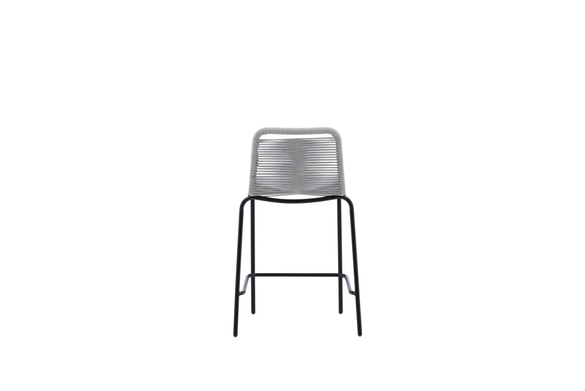 Nettan Barstuhl Outdoor in Hellgrau präsentiert im Onlineshop von KAQTU Design AG. Outdoor-Barstuhl ist von Venture Home