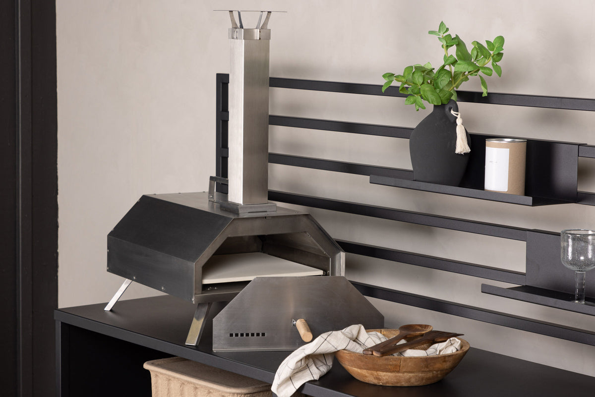 Hamnå Pizzaofen in Silber präsentiert im Onlineshop von KAQTU Design AG. Pizza ist von Venture Home