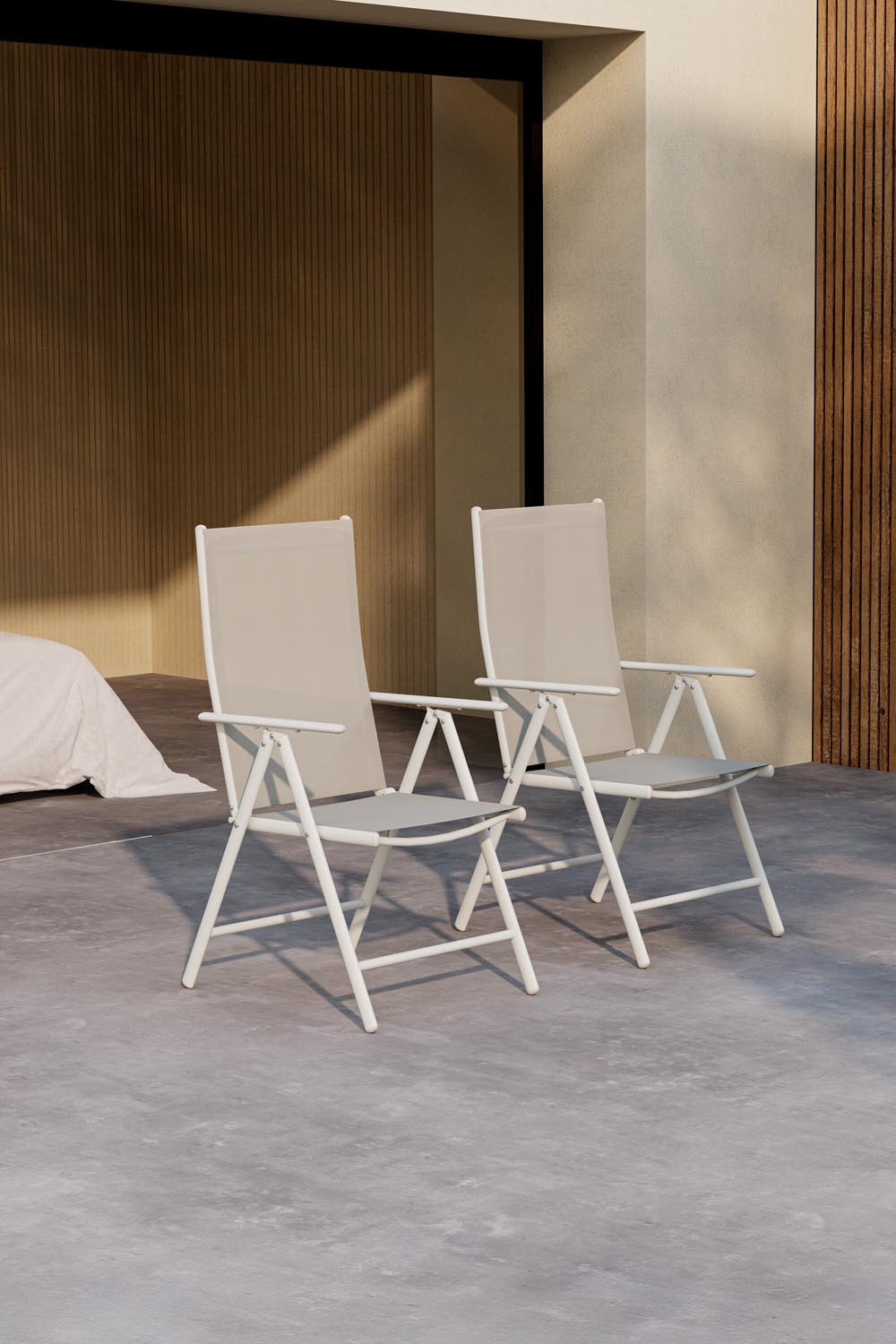 Break Gartenstuhl in Beige präsentiert im Onlineshop von KAQTU Design AG. Gartenstuhl ist von Venture Home