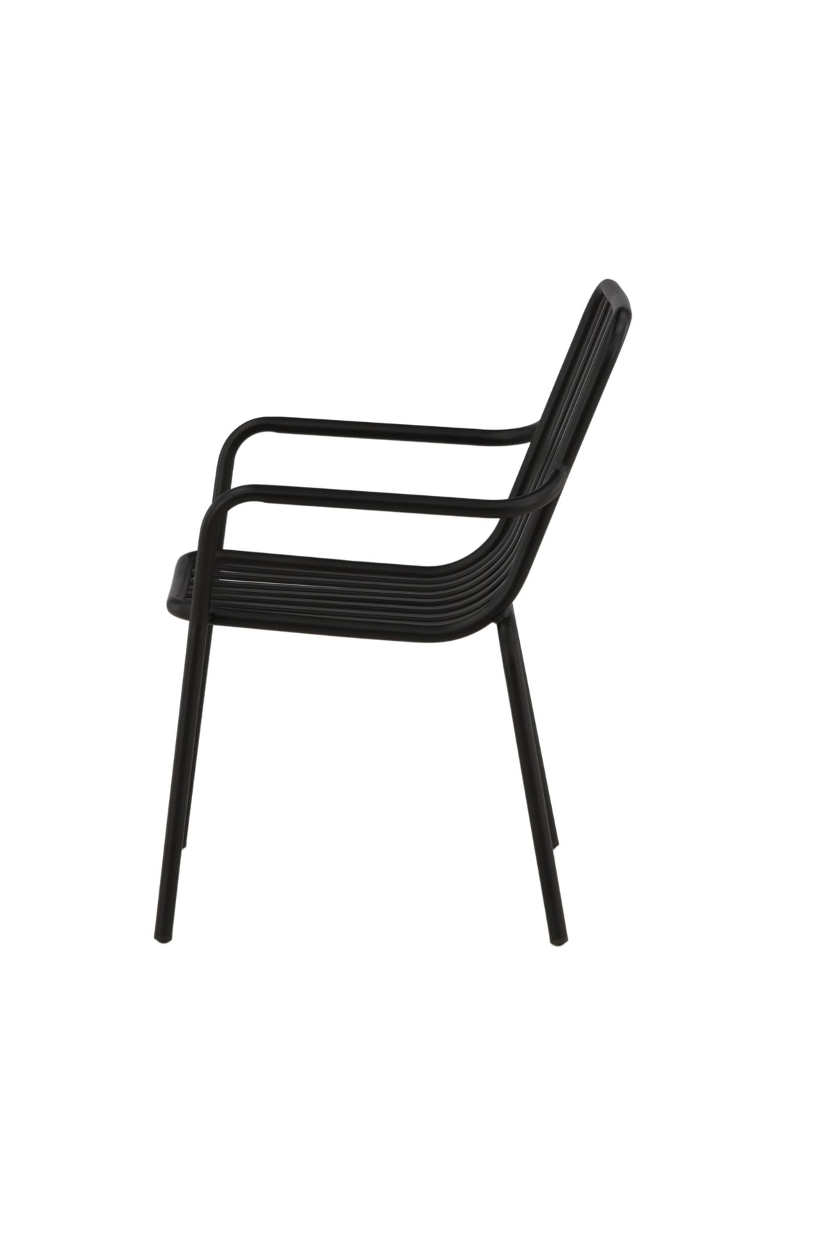 Peking Gartenstuhl in Schwarz präsentiert im Onlineshop von KAQTU Design AG. Gartenstuhl mit Armlehnen ist von Venture Home