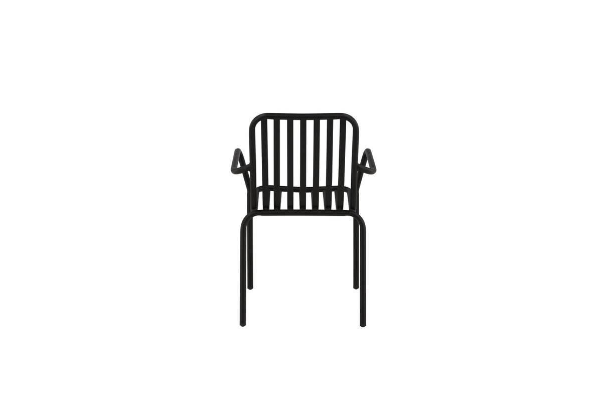 Peking Gartenstuhl in Schwarz präsentiert im Onlineshop von KAQTU Design AG. Gartenstuhl mit Armlehnen ist von Venture Home