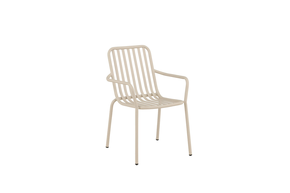 Peking Gartenstuhl in Beige präsentiert im Onlineshop von KAQTU Design AG. Gartenstuhl mit Armlehnen ist von Venture Home
