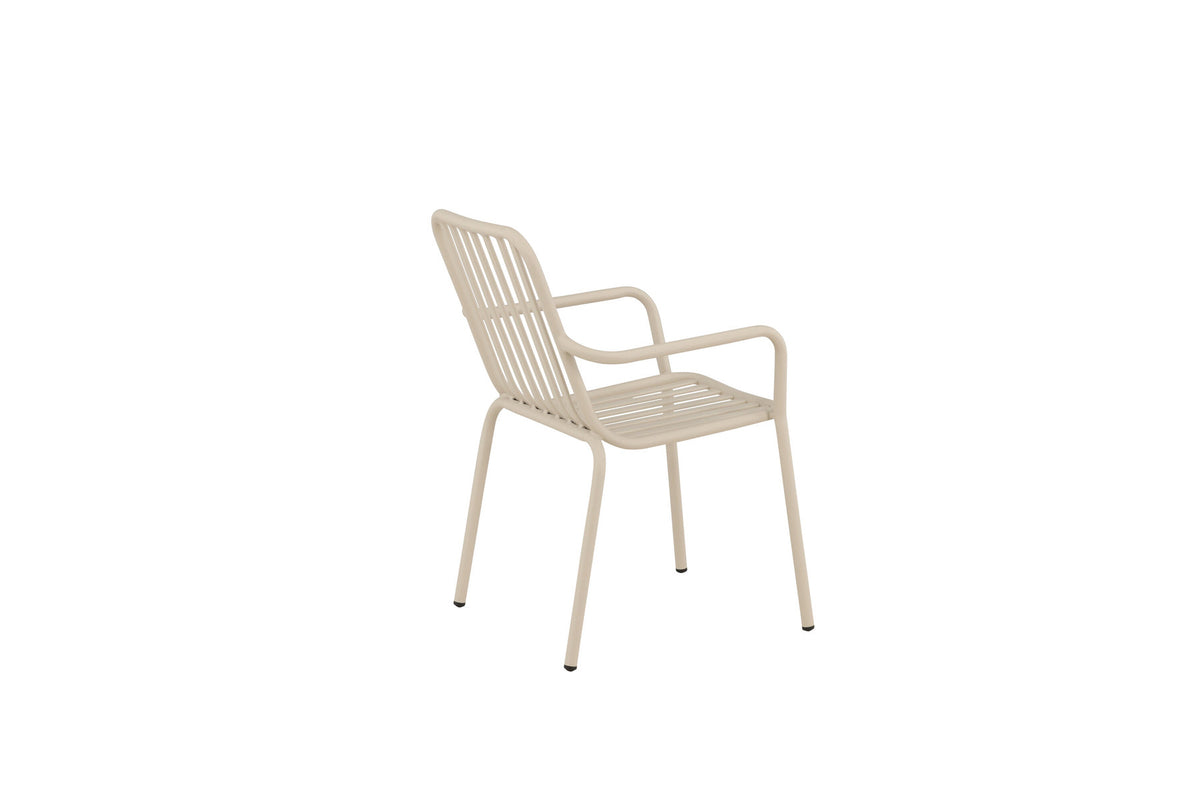 Peking Gartenstuhl in Beige präsentiert im Onlineshop von KAQTU Design AG. Gartenstuhl mit Armlehnen ist von Venture Home