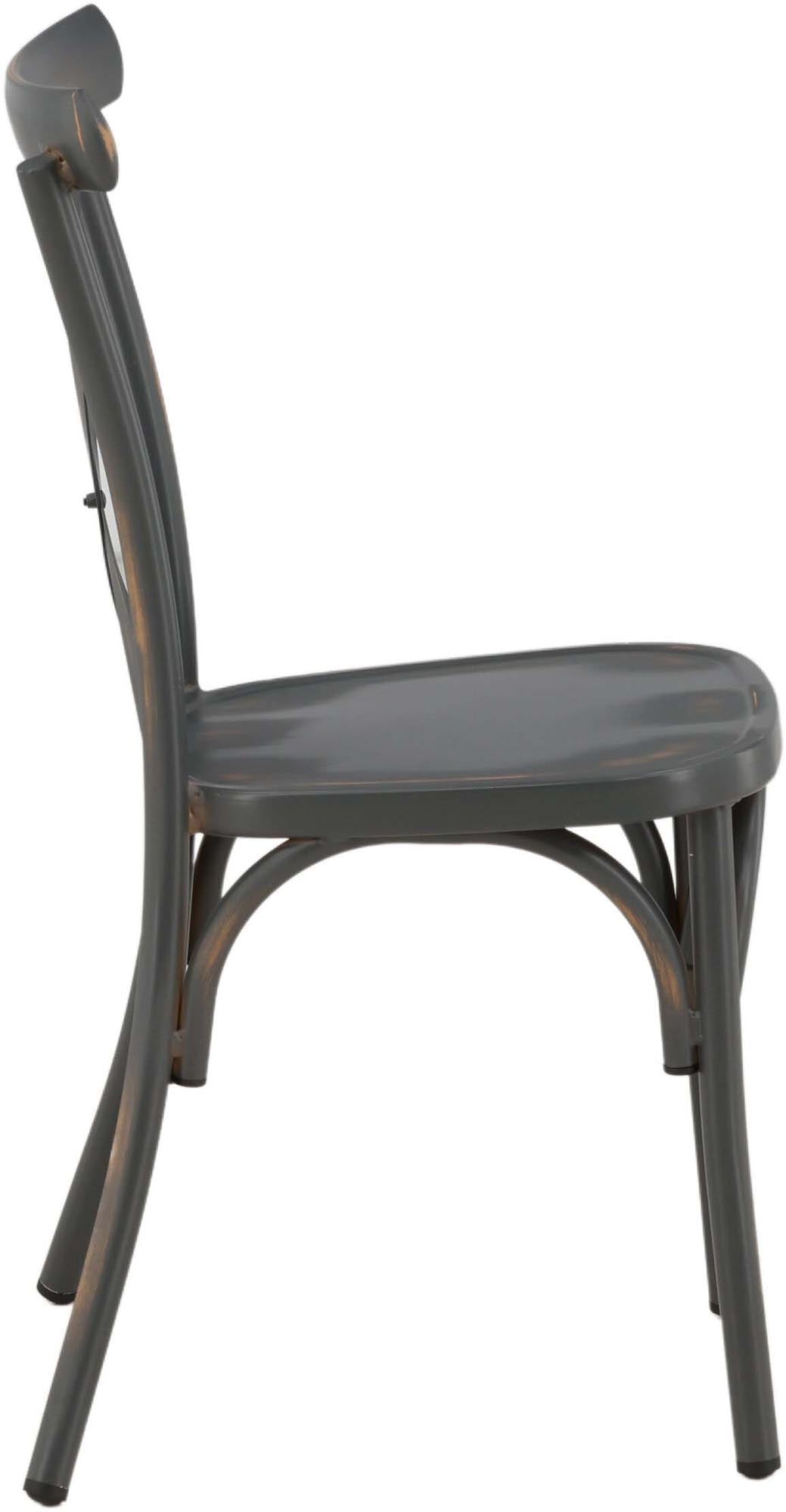 Entdecken Sie den stilvollen Tablas Stuhl von Venture Home – ideal für Garten und Terrasse. Hochwertiges Aluminium, elegantes Industriedesign, stapelbar und komfortabel.