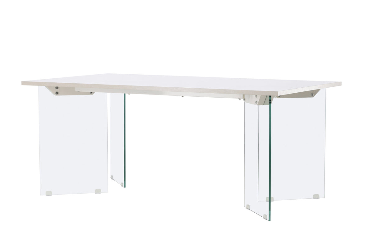 Ester Esstisch in Hellgrau präsentiert im Onlineshop von KAQTU Design AG. Esstisch ist von Venture Home