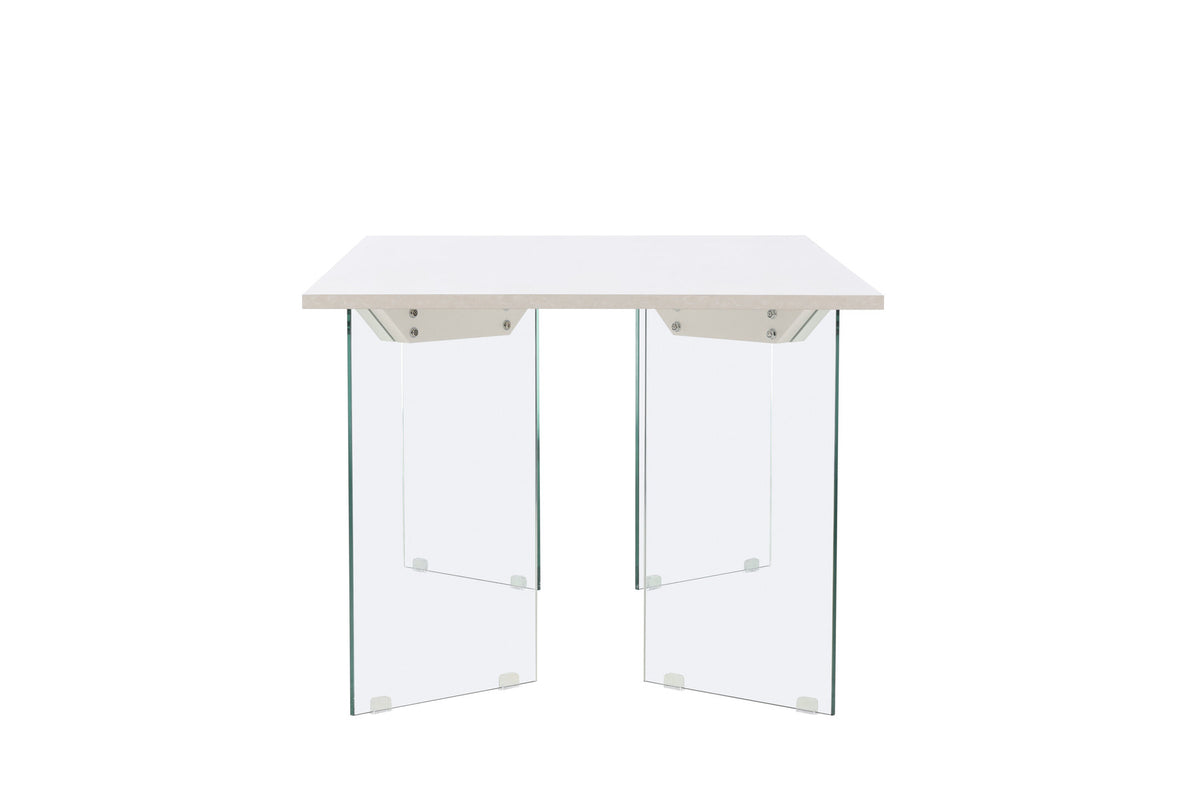 Ester Esstisch in Hellgrau präsentiert im Onlineshop von KAQTU Design AG. Esstisch ist von Venture Home