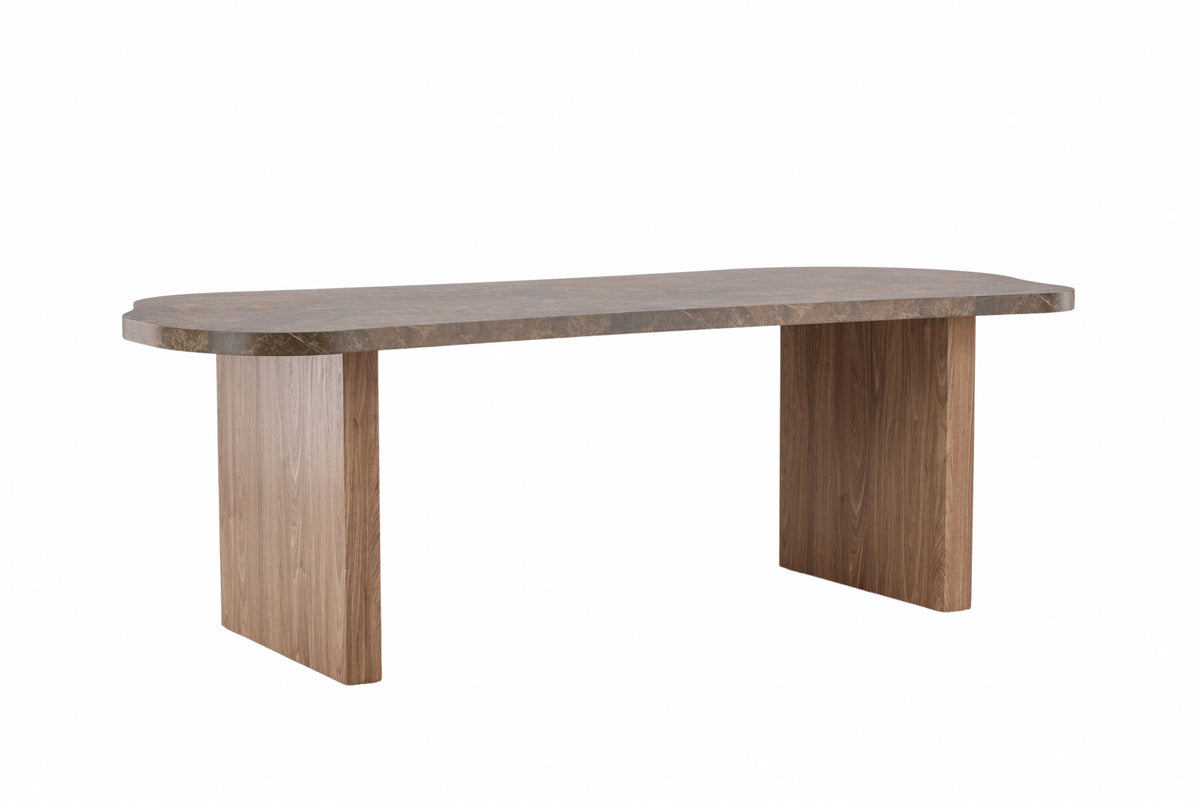 Eleonora Esstisch in Braun präsentiert im Onlineshop von KAQTU Design AG. Esstisch ist von Vind