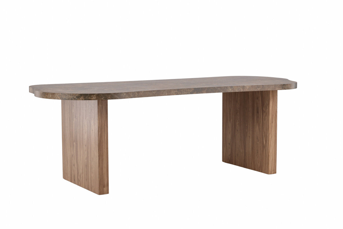 Eleonora Esstisch in Braun präsentiert im Onlineshop von KAQTU Design AG. Esstisch ist von Vind