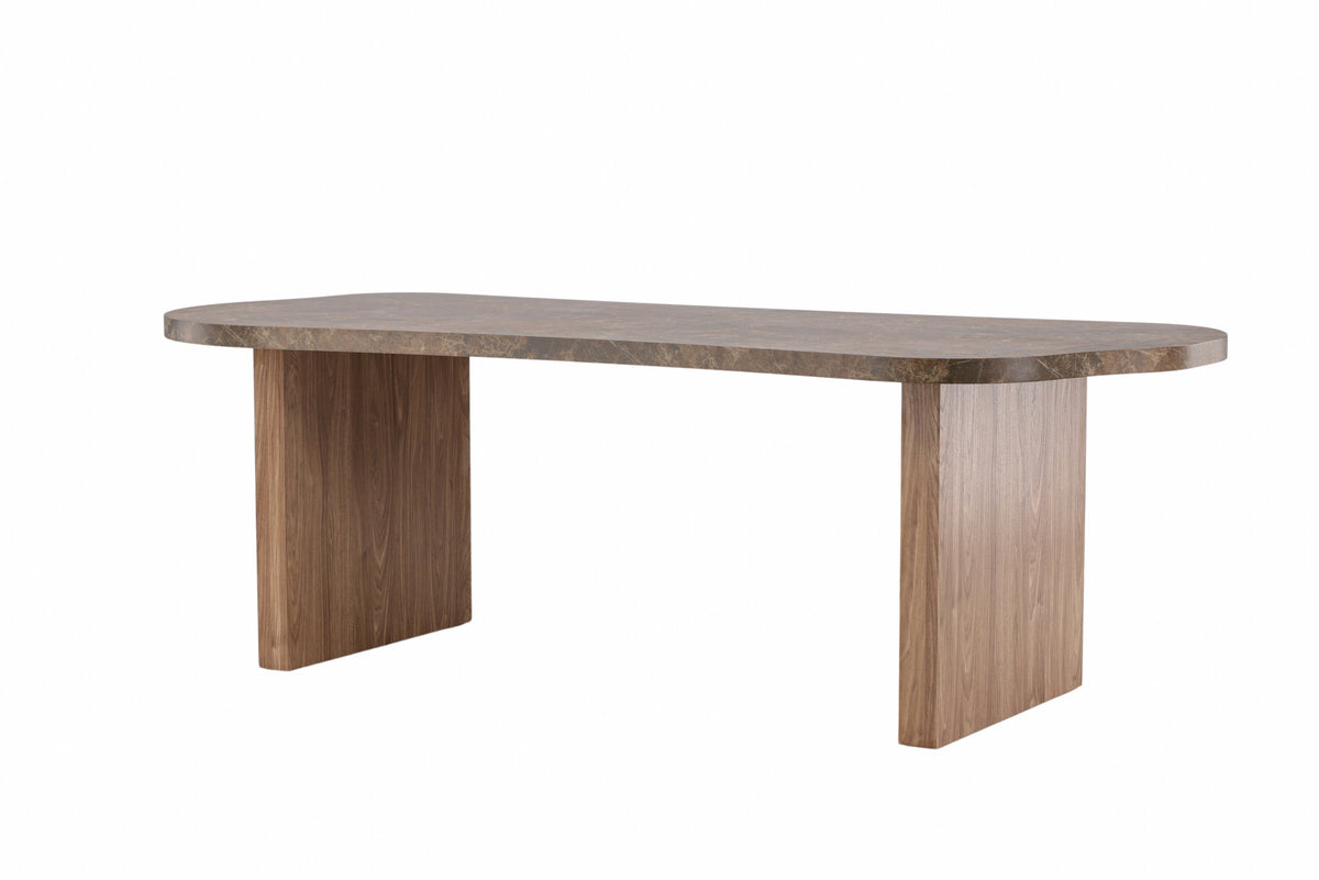 Eleonora Esstisch in Braun präsentiert im Onlineshop von KAQTU Design AG. Esstisch ist von Vind