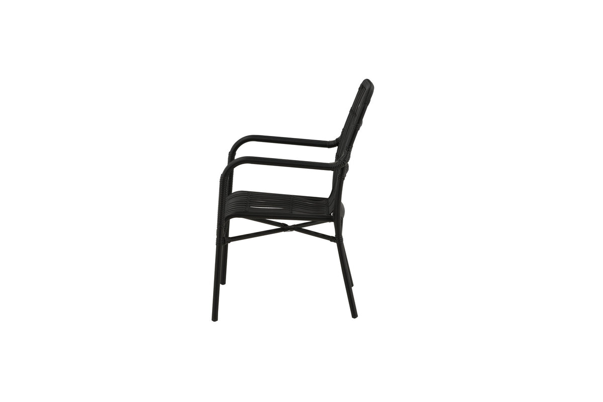 Rizal Stuhl in Schwarz präsentiert im Onlineshop von KAQTU Design AG. Outdoor-Sessel ist von Venture Home