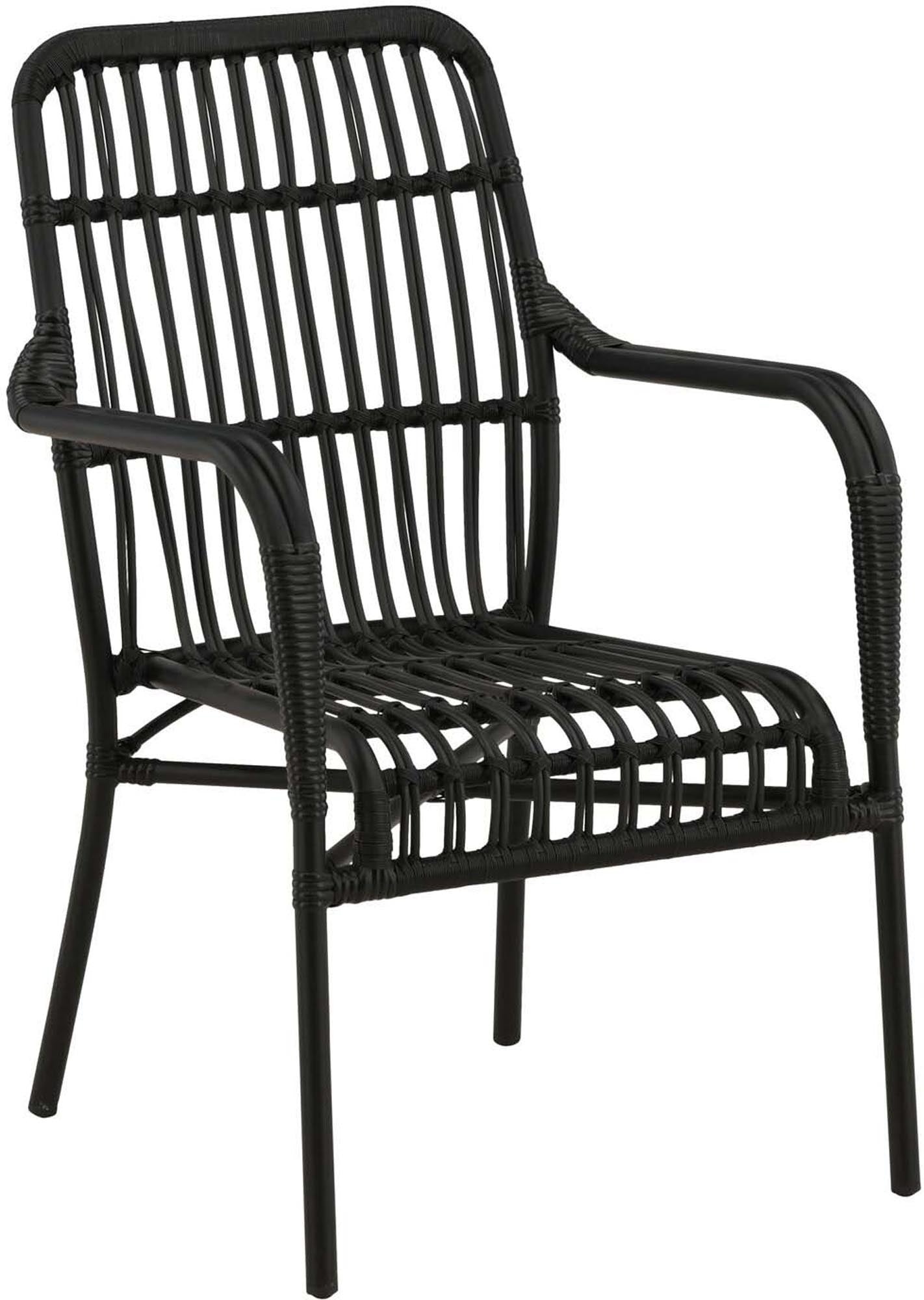 Entdecken Sie den Rizal Stuhl von Venture Home – der perfekte Outdoor-Sessel für Stil und Komfort im Freien. Hochwertiges Aluminium, Rattan-Details.