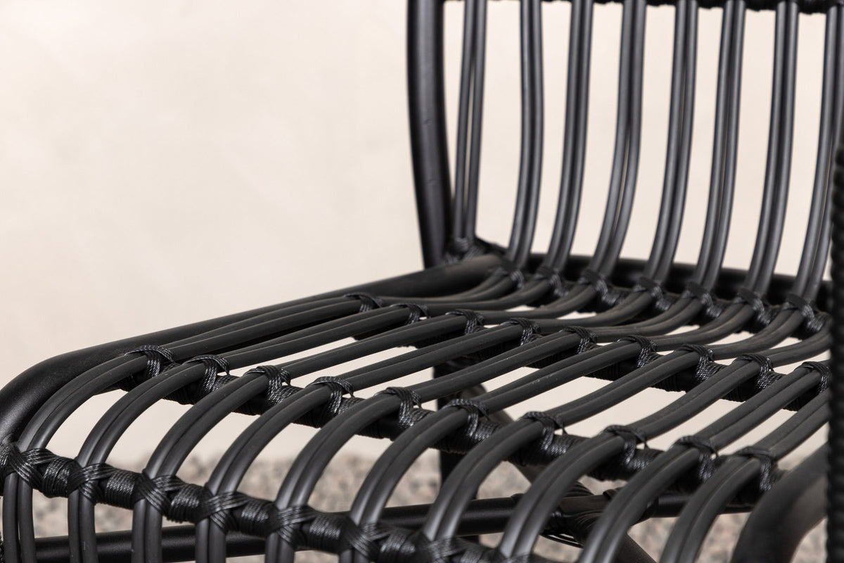 Rizal Stuhl in Schwarz präsentiert im Onlineshop von KAQTU Design AG. Outdoor-Sessel ist von Venture Home